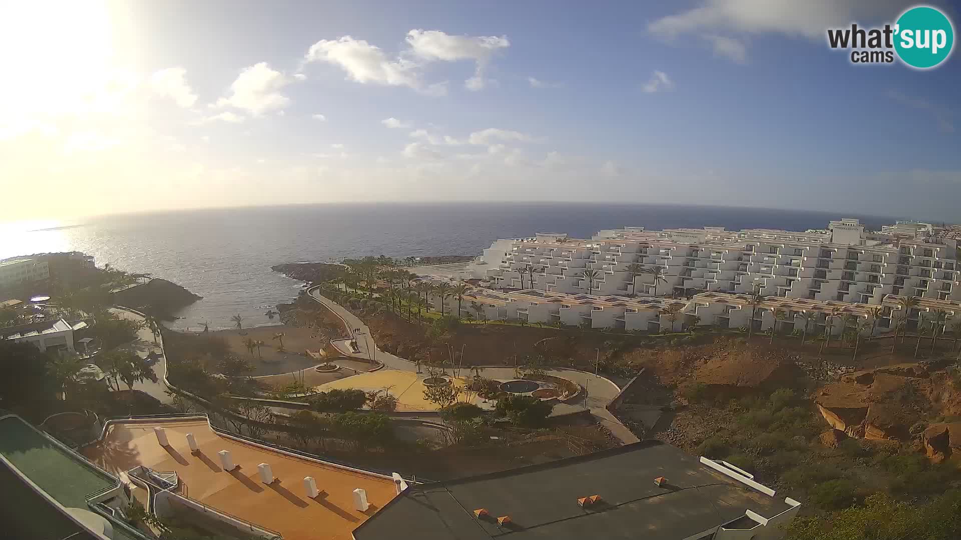 Live webcam Playa de Las Galgas – Playa Paraiso – La Gomera island – Adeje – Tenerife