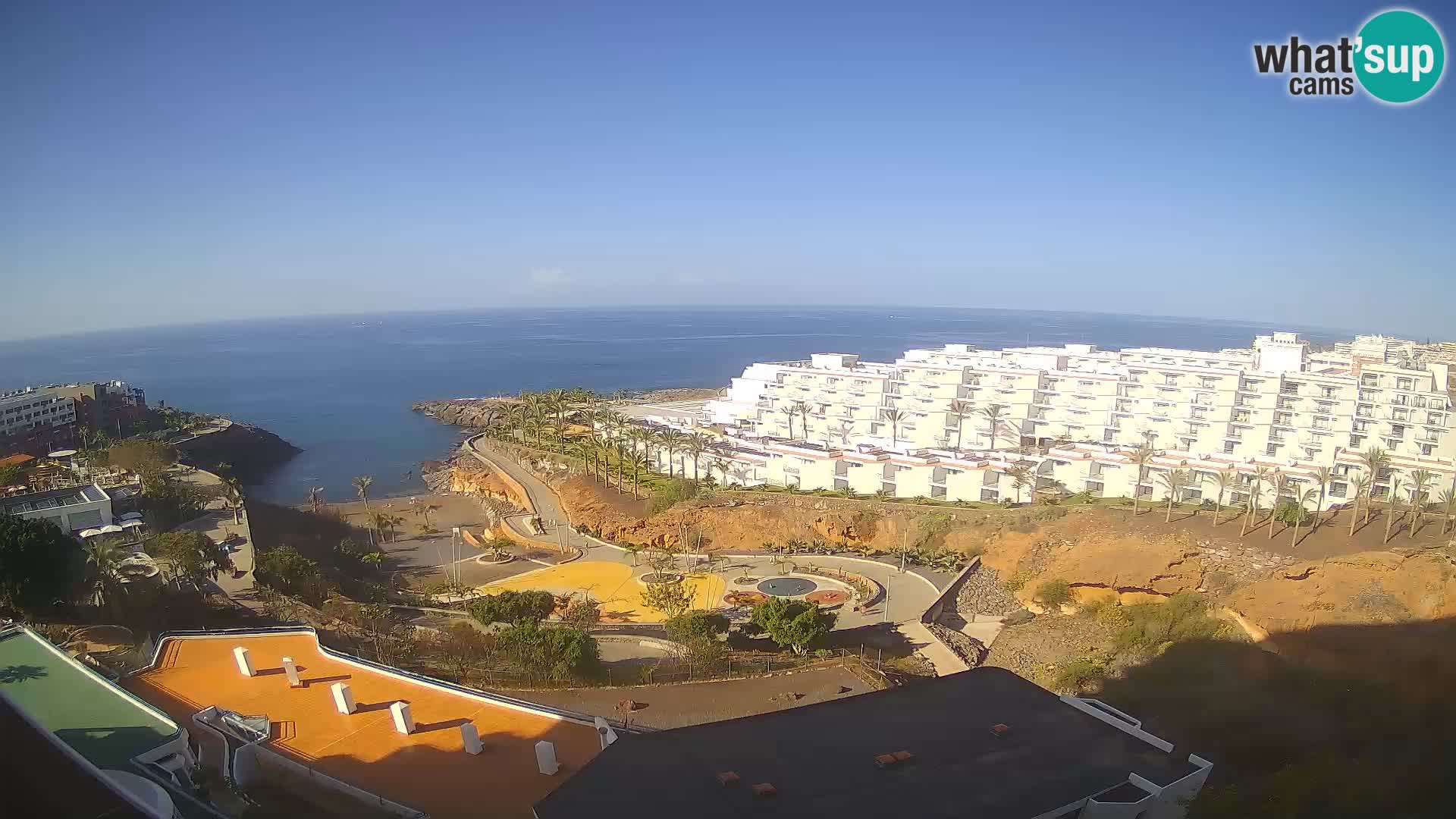 Live webcam Playa de Las Galgas – Playa Paraiso – La Gomera island – Adeje – Tenerife