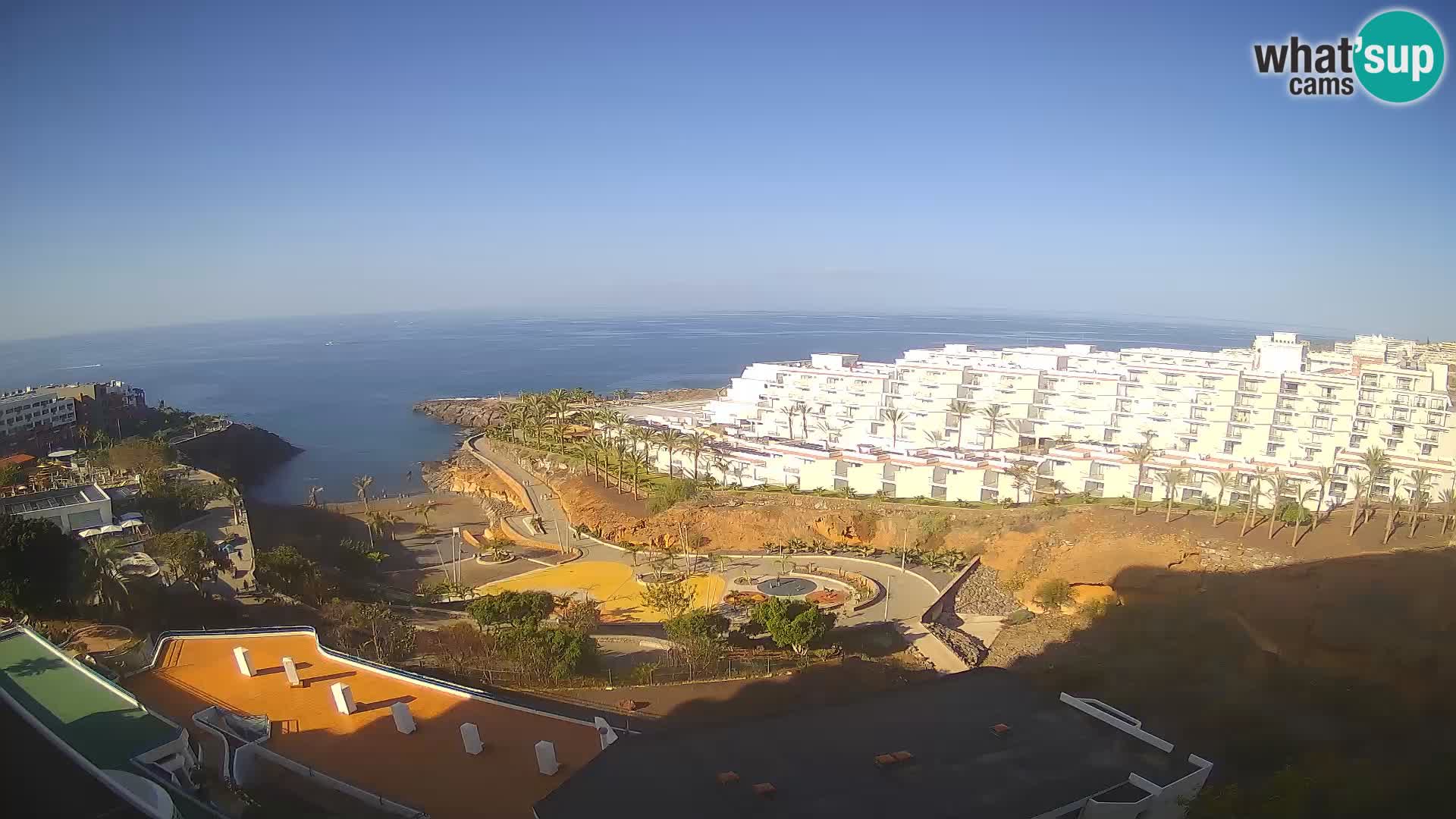 Live webcam Playa de Las Galgas – Playa Paraiso – La Gomera island – Adeje – Tenerife