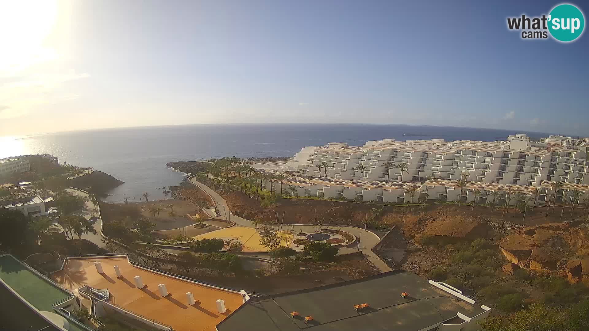 Live webcam Playa de Las Galgas – Playa Paraiso – La Gomera island – Adeje – Tenerife