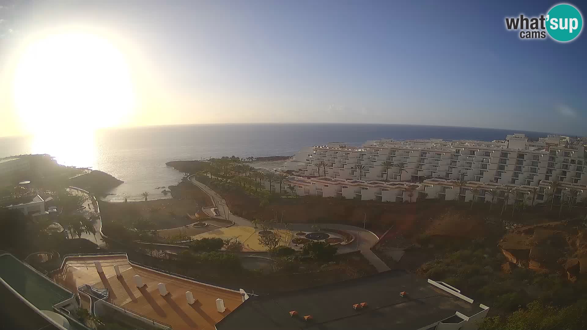 Live webcam Playa de Las Galgas – Playa Paraiso – La Gomera island – Adeje – Tenerife