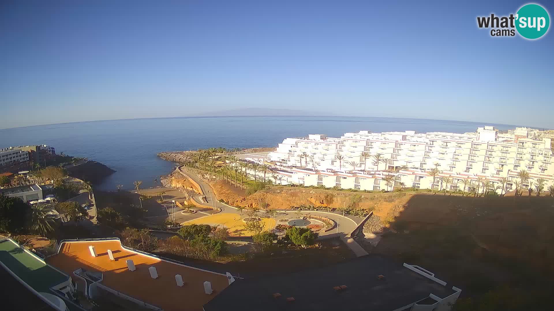 Live webcam Playa de Las Galgas – Playa Paraiso – La Gomera island – Adeje – Tenerife