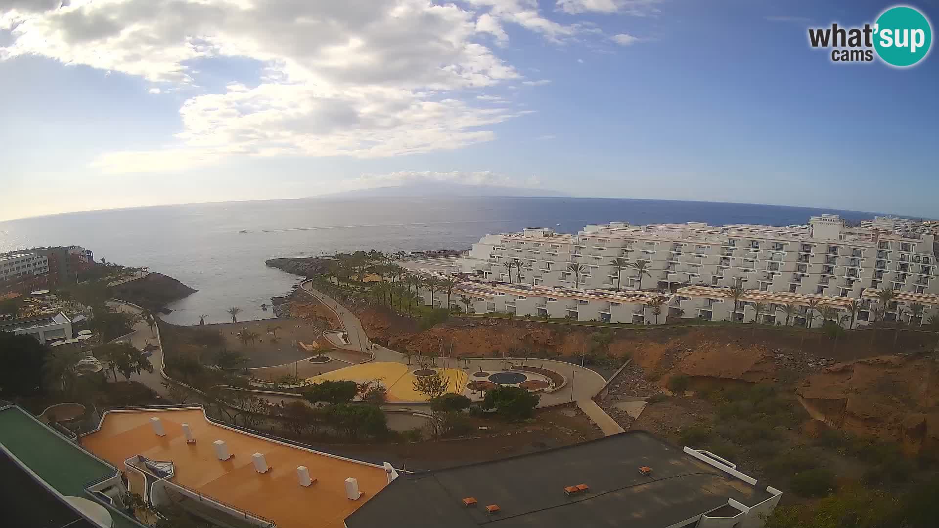 Spletna kamera v živo Las Galgas plaža – Playa Paraiso – otok La Gomera – Costa Adeje – Tenerife