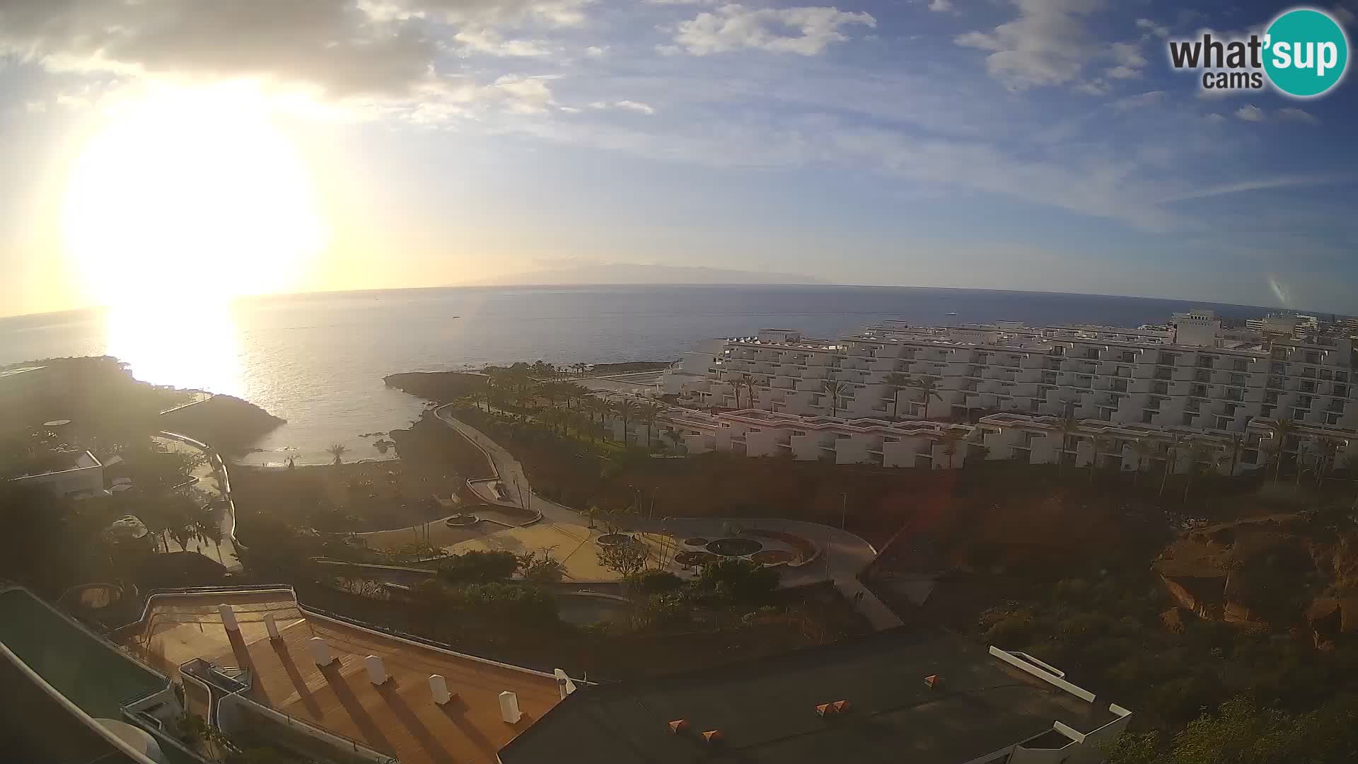 Live webcam Playa de Las Galgas – Playa Paraiso – La Gomera island – Adeje – Tenerife