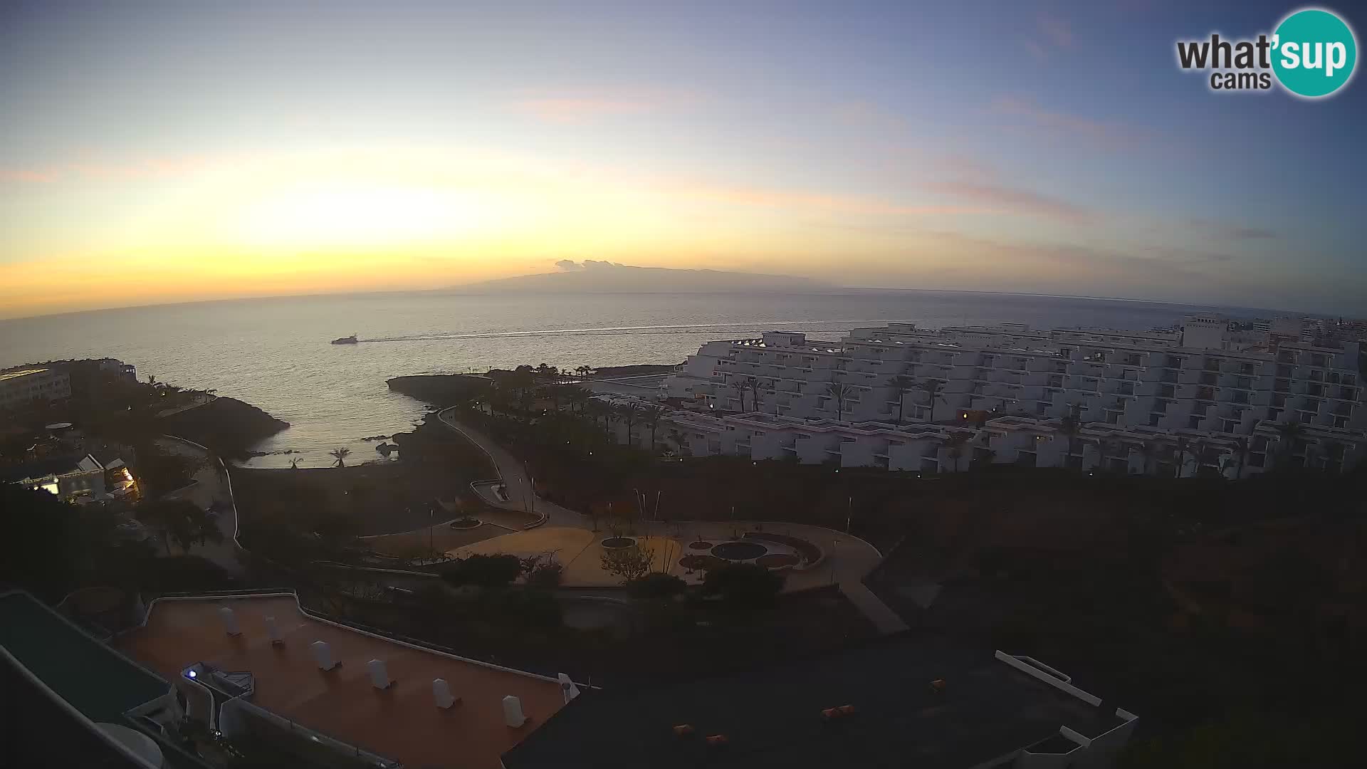 Live webcam Playa de Las Galgas – Playa Paraiso – La Gomera island – Adeje – Tenerife