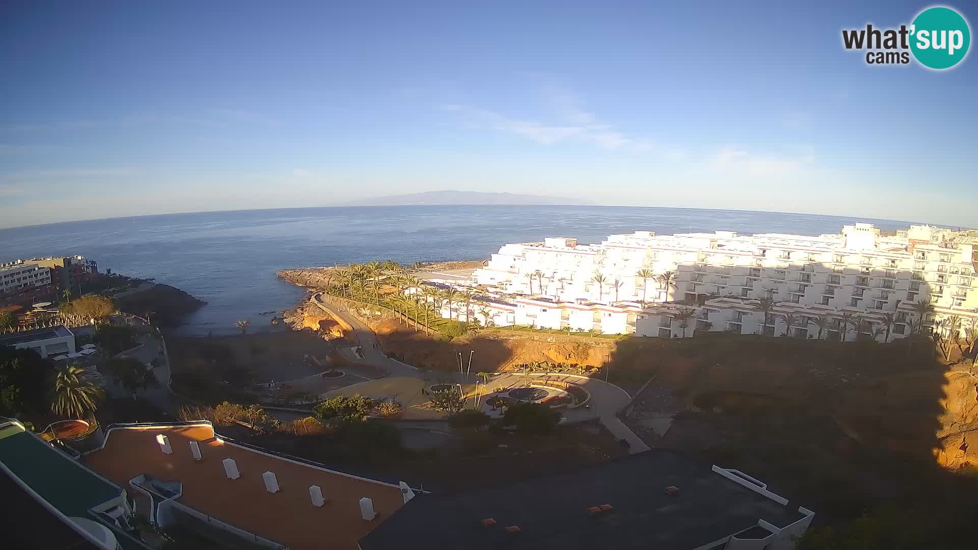 Live webcam Playa de Las Galgas – Playa Paraiso – La Gomera island – Adeje – Tenerife