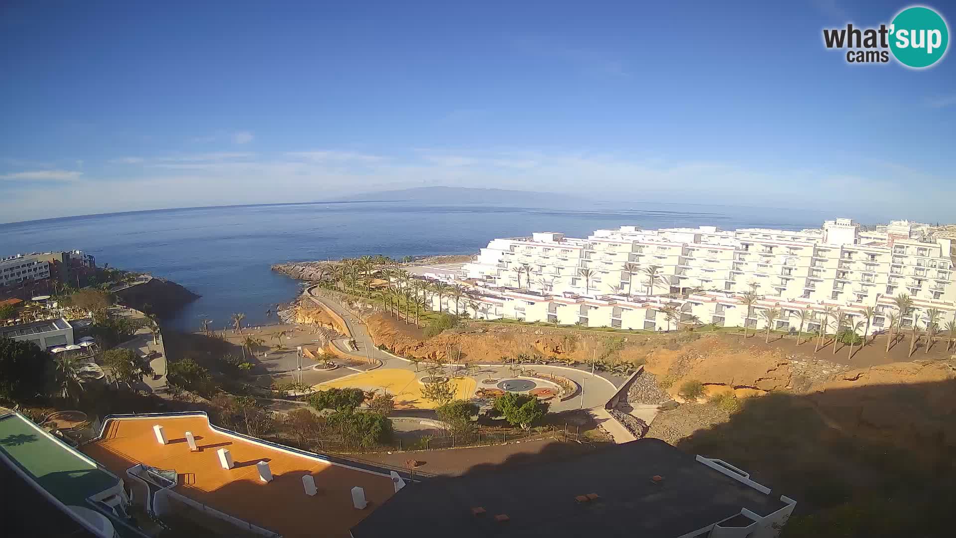 Web kamera uživo Playa de Las Galgas – Playa Paraiso – otok La Gomera – Costa Adeje – Tenerife