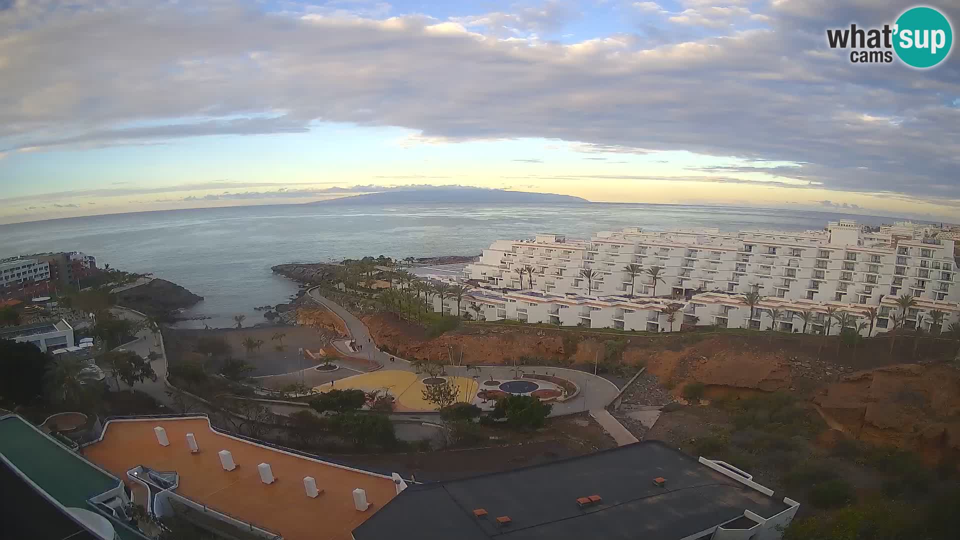 Spletna kamera v živo Las Galgas plaža – Playa Paraiso – otok La Gomera – Costa Adeje – Tenerife