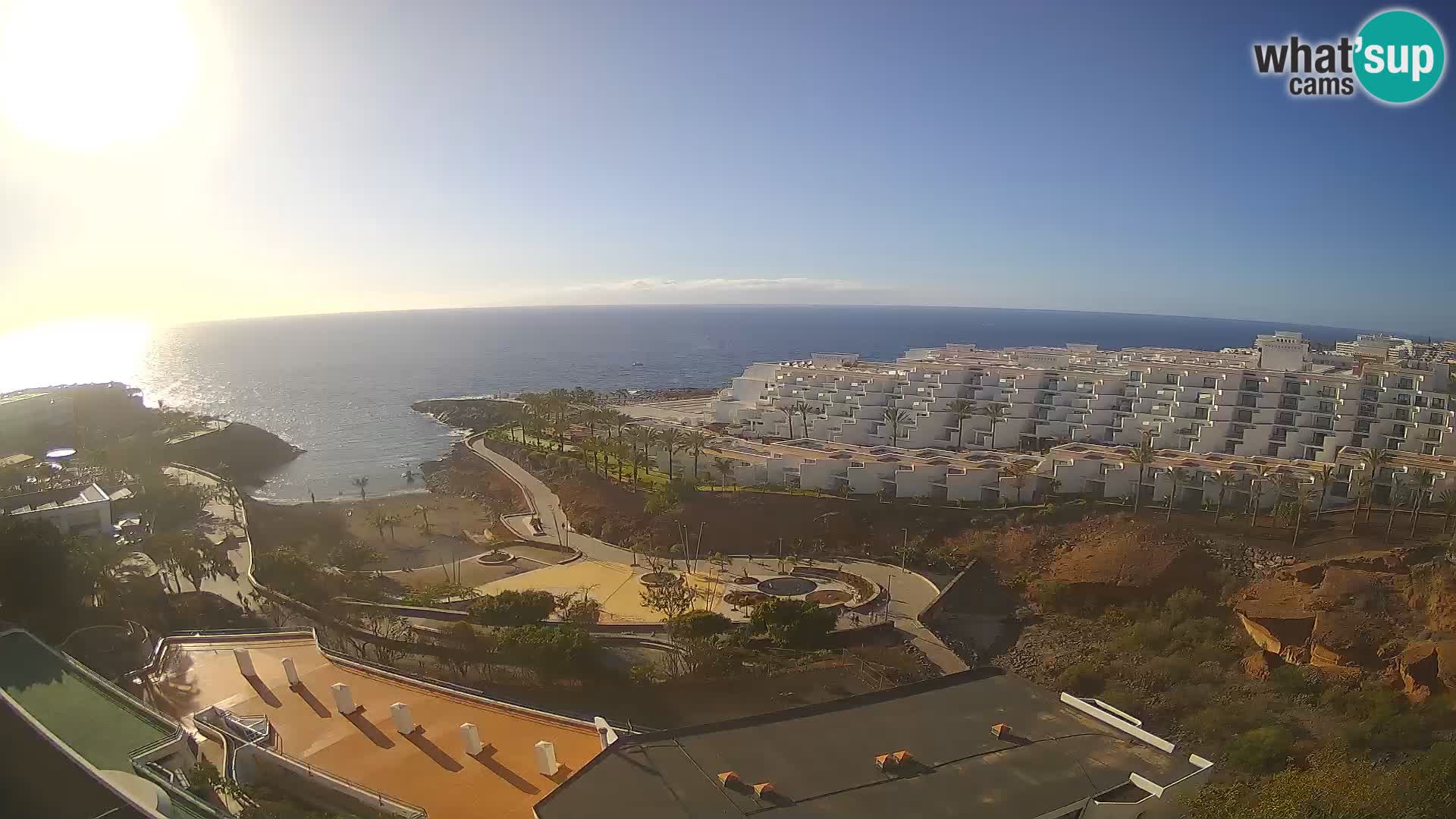 Live webcam Playa de Las Galgas – Playa Paraiso – La Gomera island – Adeje – Tenerife