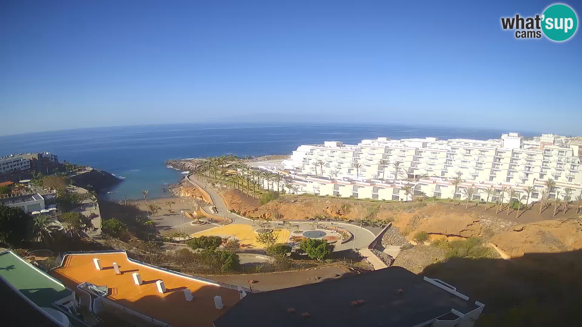 Live webcam Playa de Las Galgas – Playa Paraiso – La Gomera island – Adeje – Tenerife