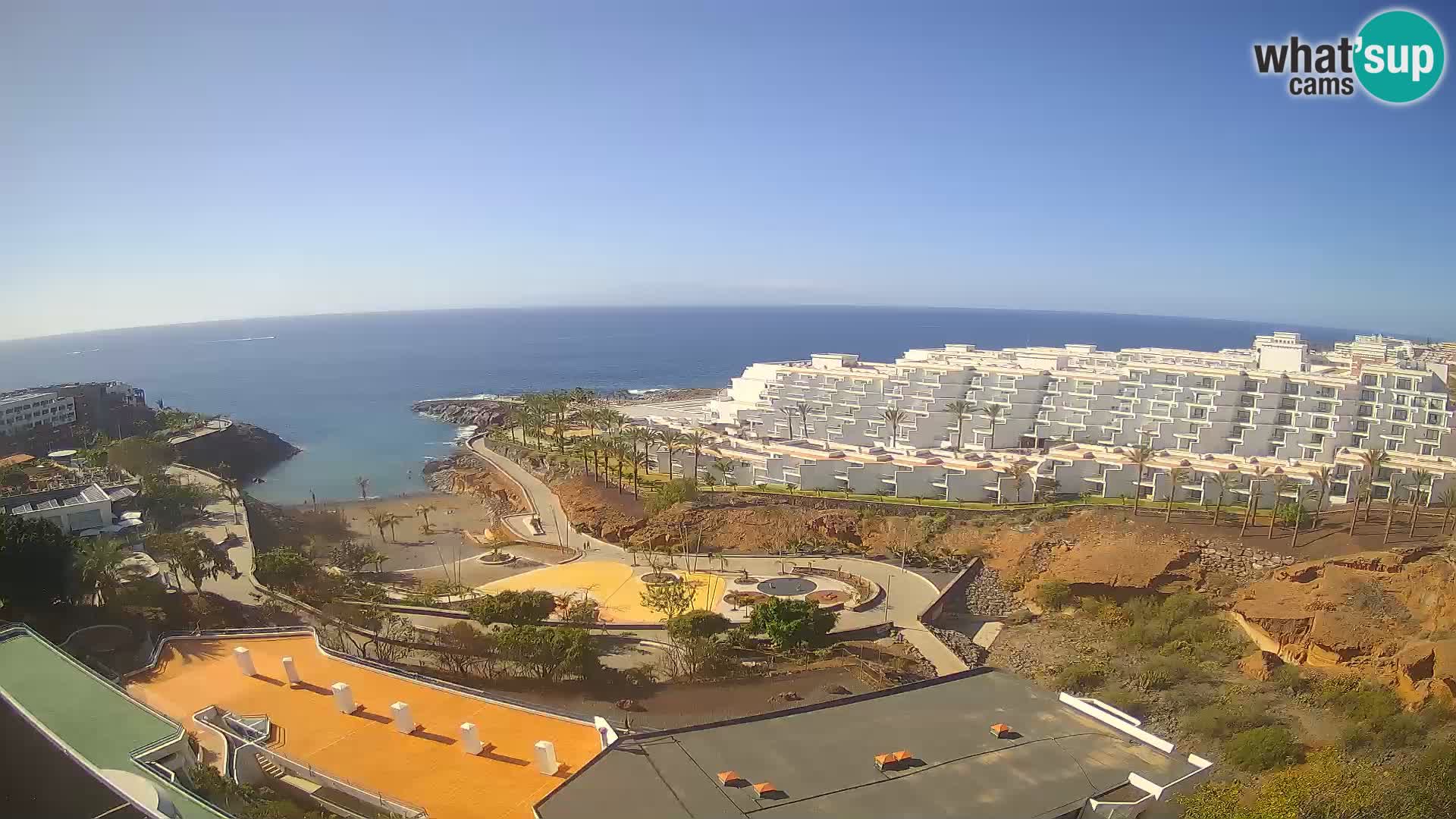 Live webcam Playa de Las Galgas – Playa Paraiso – La Gomera island – Adeje – Tenerife