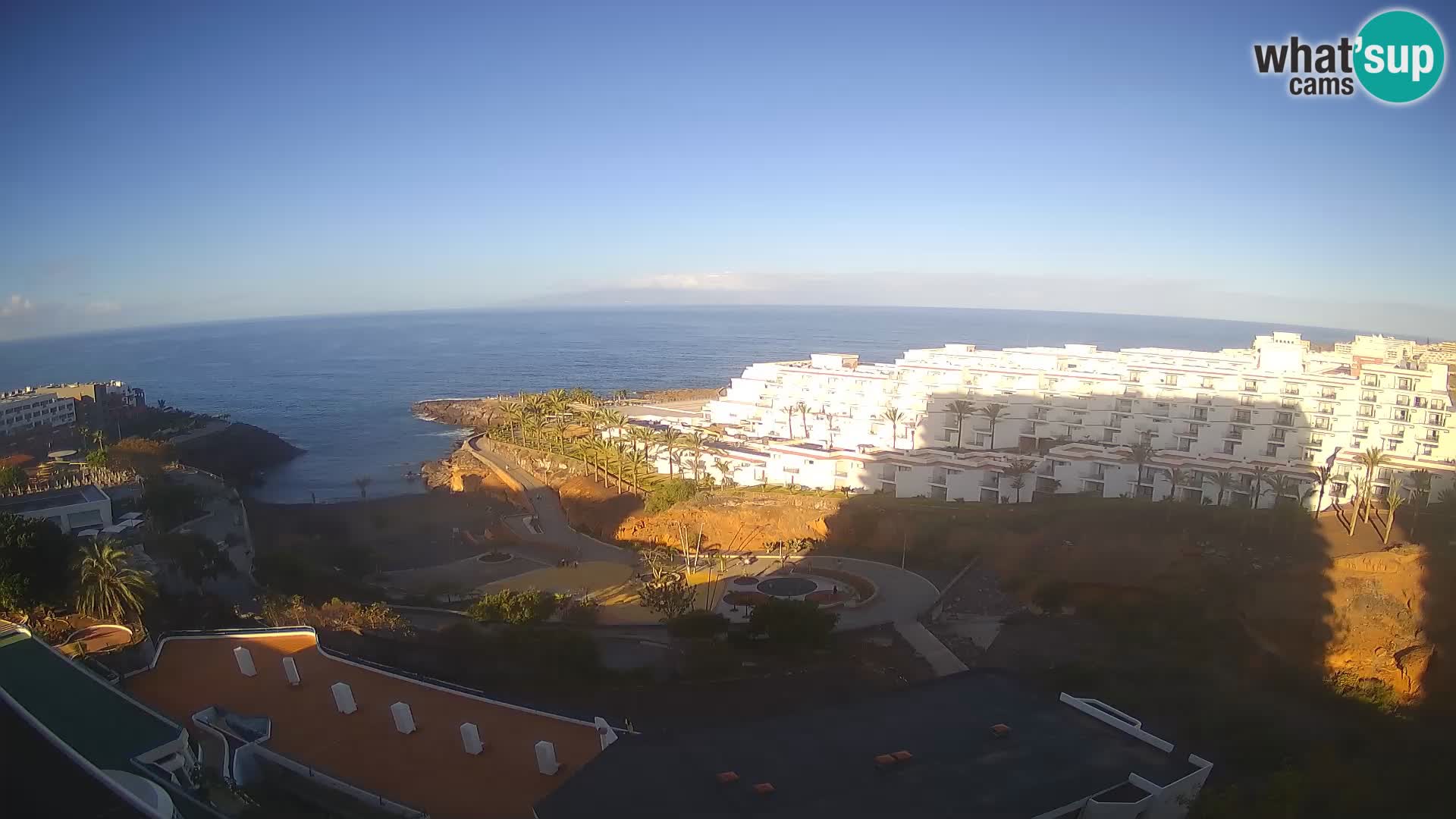 Spletna kamera v živo Las Galgas plaža – Playa Paraiso – otok La Gomera – Costa Adeje – Tenerife