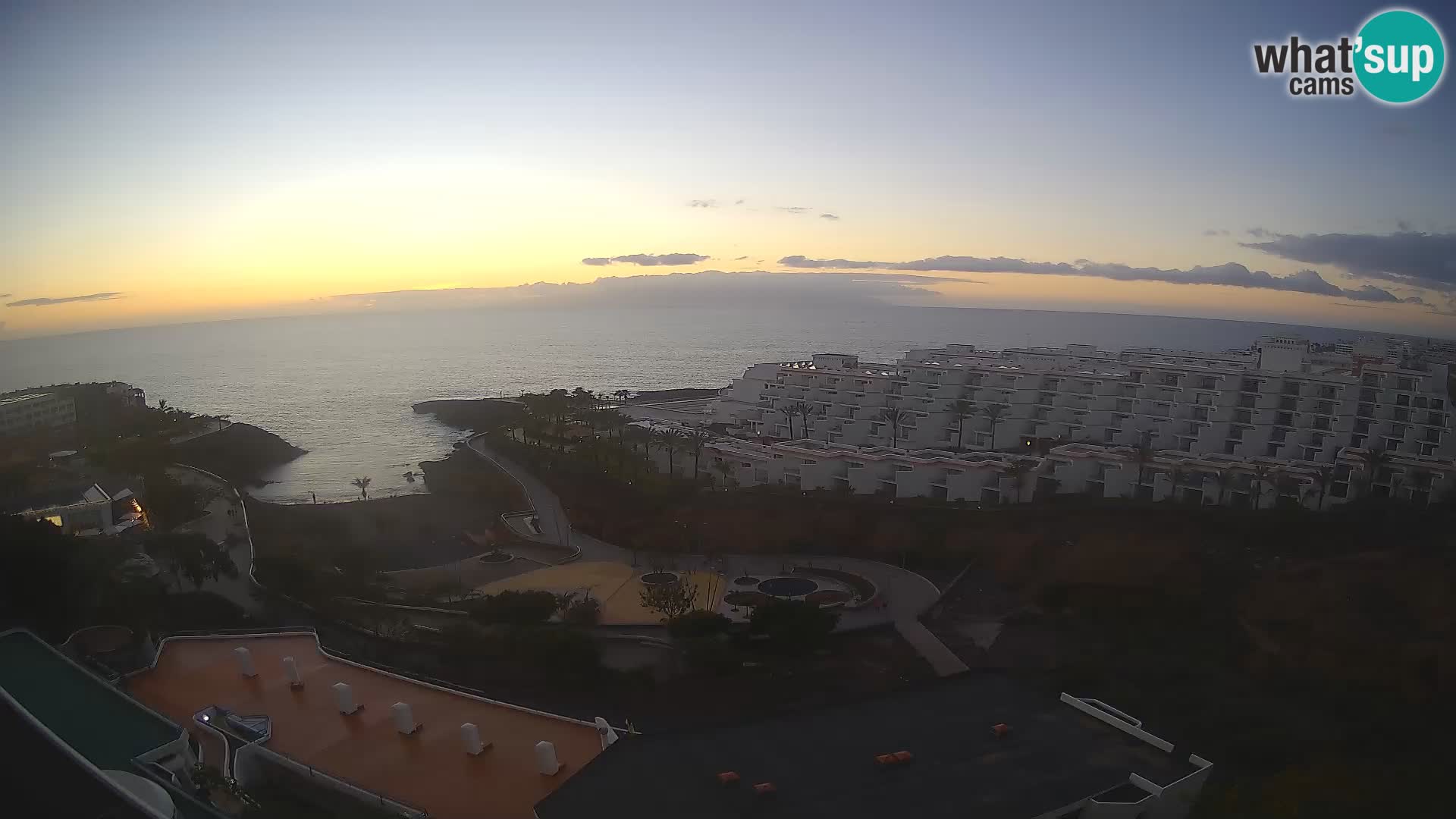 Spletna kamera v živo Las Galgas plaža – Playa Paraiso – otok La Gomera – Costa Adeje – Tenerife