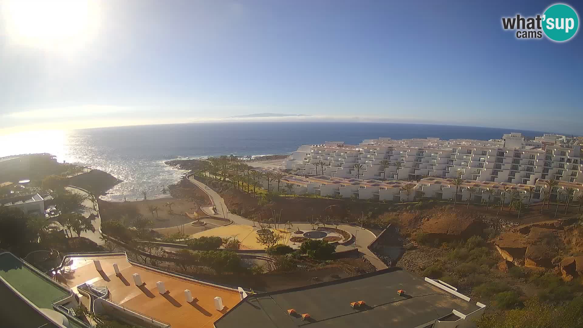 Web kamera uživo Playa de Las Galgas – Playa Paraiso – otok La Gomera – Costa Adeje – Tenerife