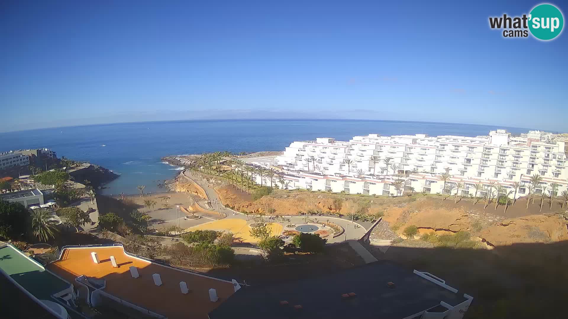 Spletna kamera v živo Las Galgas plaža – Playa Paraiso – otok La Gomera – Costa Adeje – Tenerife