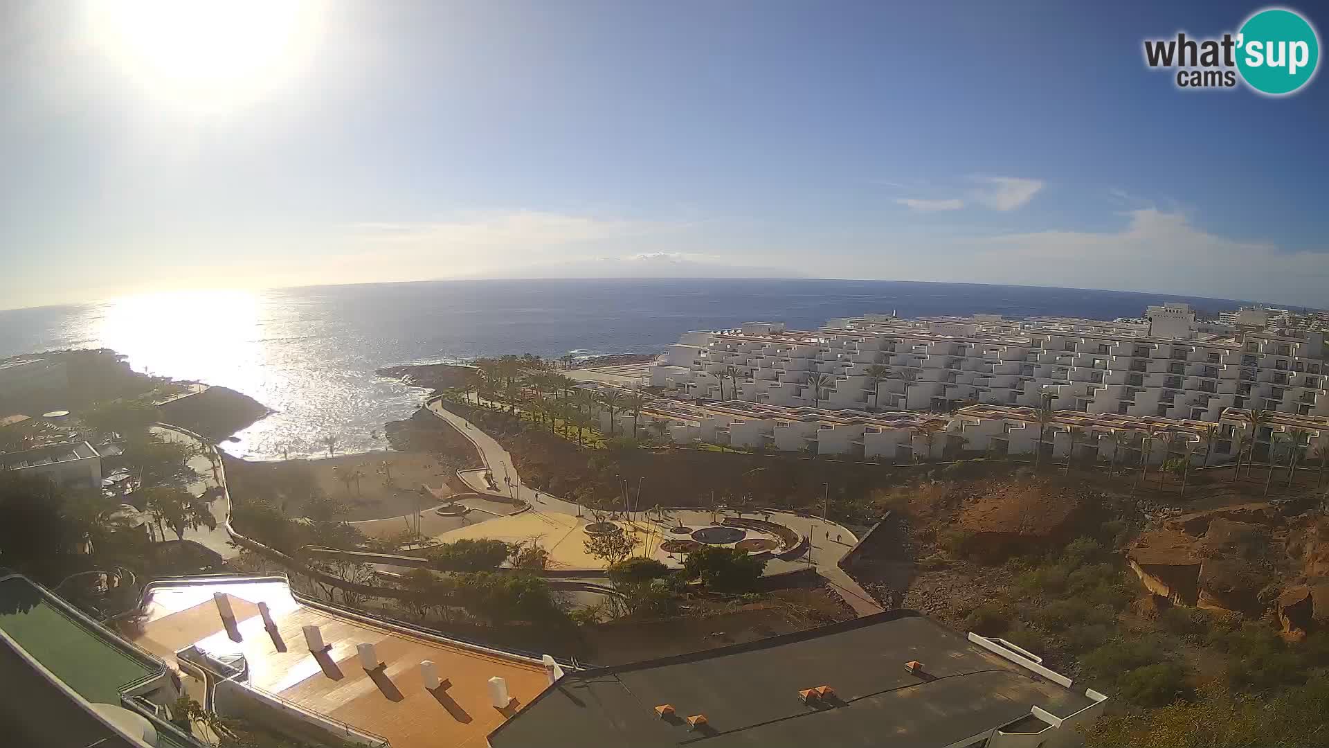 Live webcam Playa de Las Galgas – Playa Paraiso – La Gomera island – Adeje – Tenerife