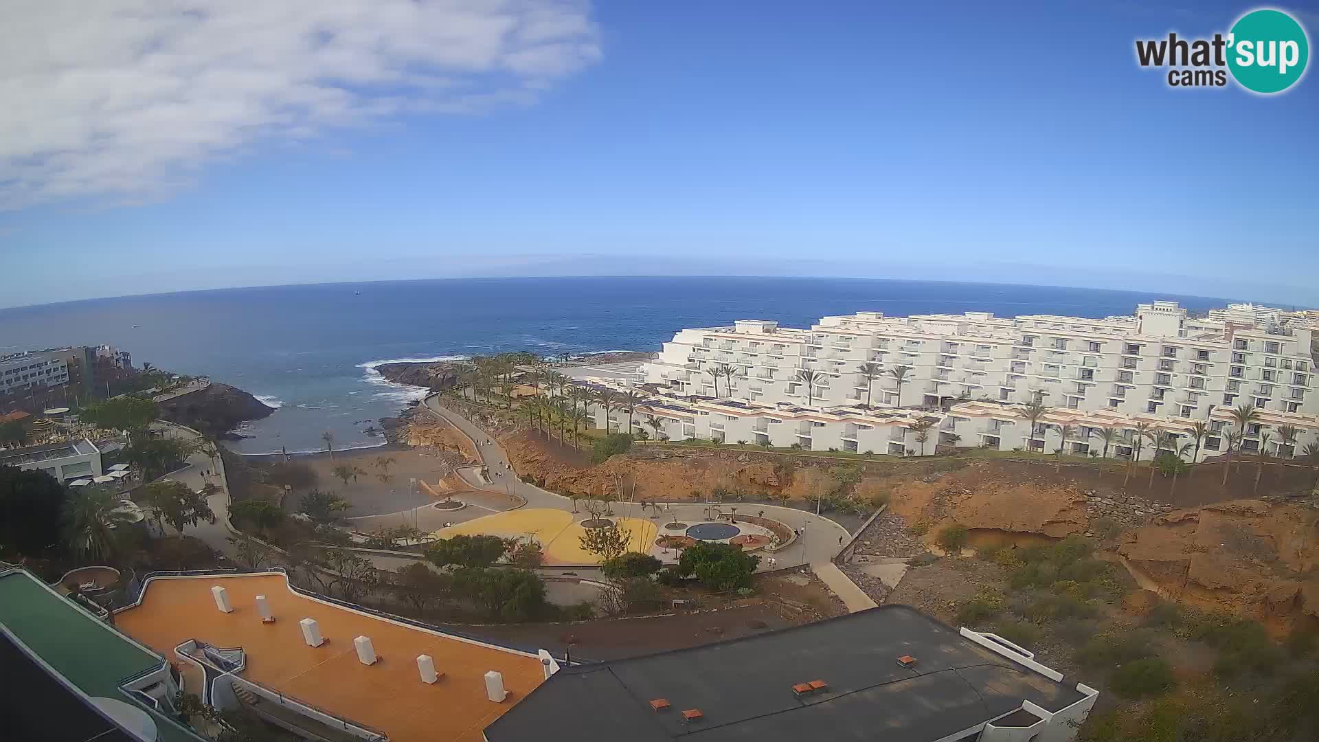 Spletna kamera v živo Las Galgas plaža – Playa Paraiso – otok La Gomera – Costa Adeje – Tenerife