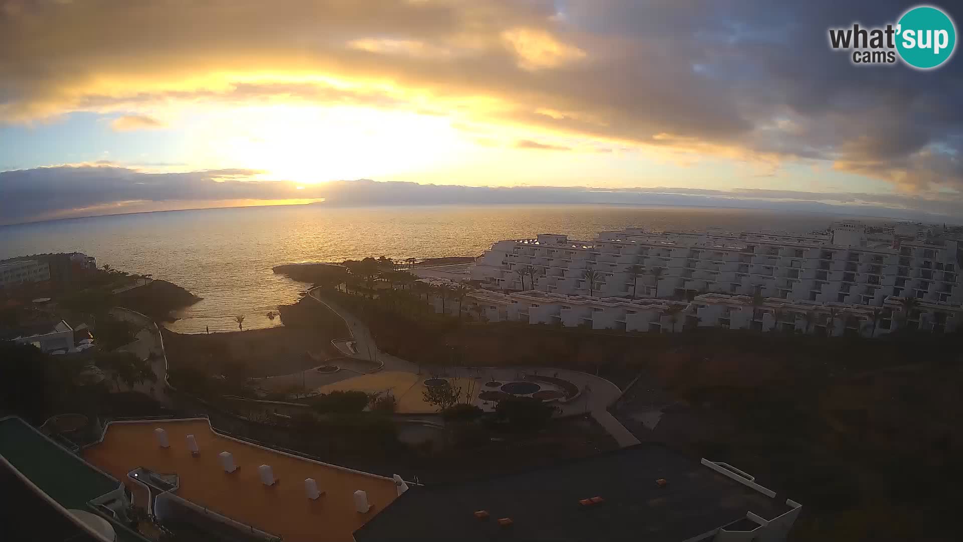 Live webcam Playa de Las Galgas – Playa Paraiso – La Gomera island – Adeje – Tenerife