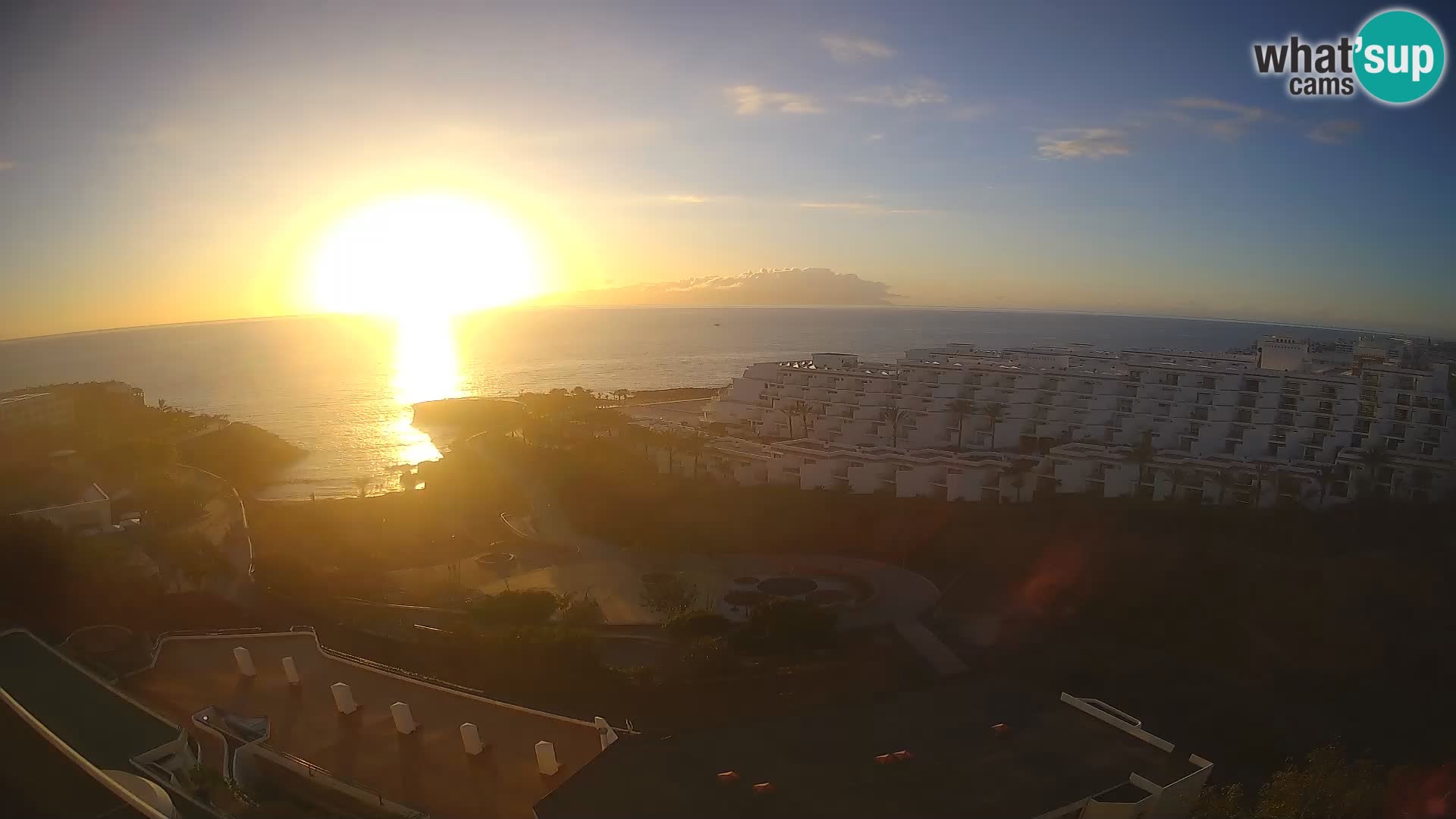 Live webcam Playa de Las Galgas – Playa Paraiso – La Gomera island – Adeje – Tenerife