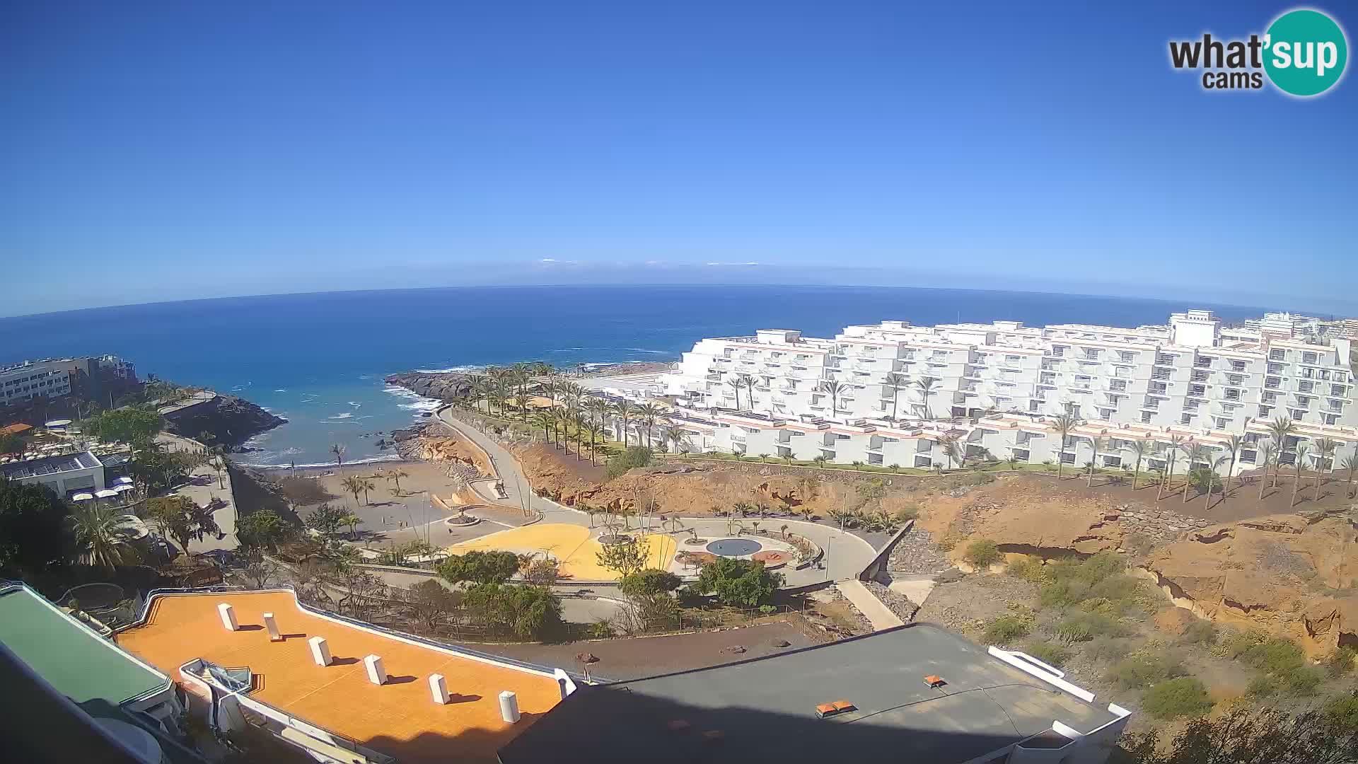 Web kamera uživo Playa de Las Galgas – Playa Paraiso – otok La Gomera – Costa Adeje – Tenerife