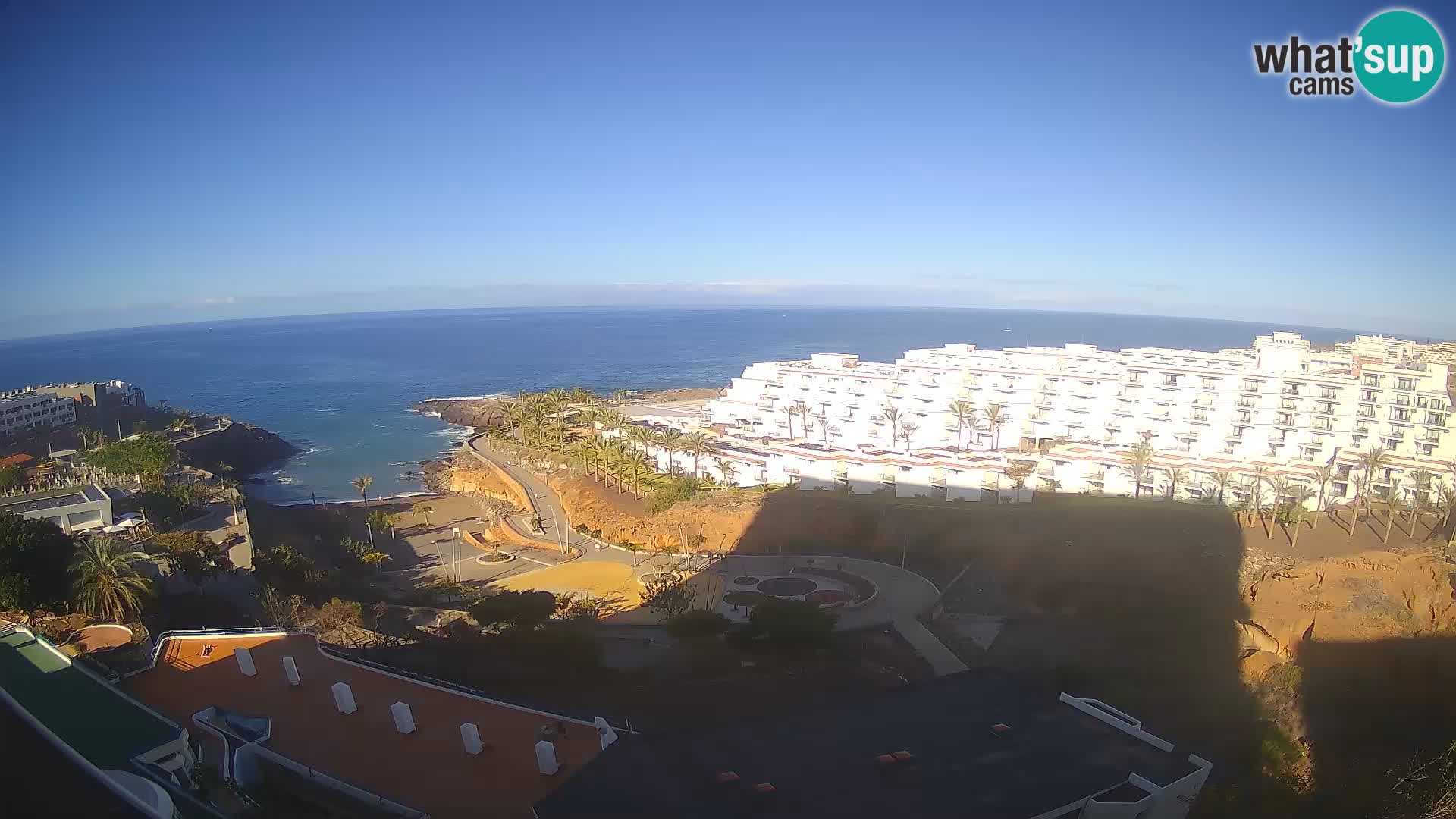 Spletna kamera v živo Las Galgas plaža – Playa Paraiso – otok La Gomera – Costa Adeje – Tenerife