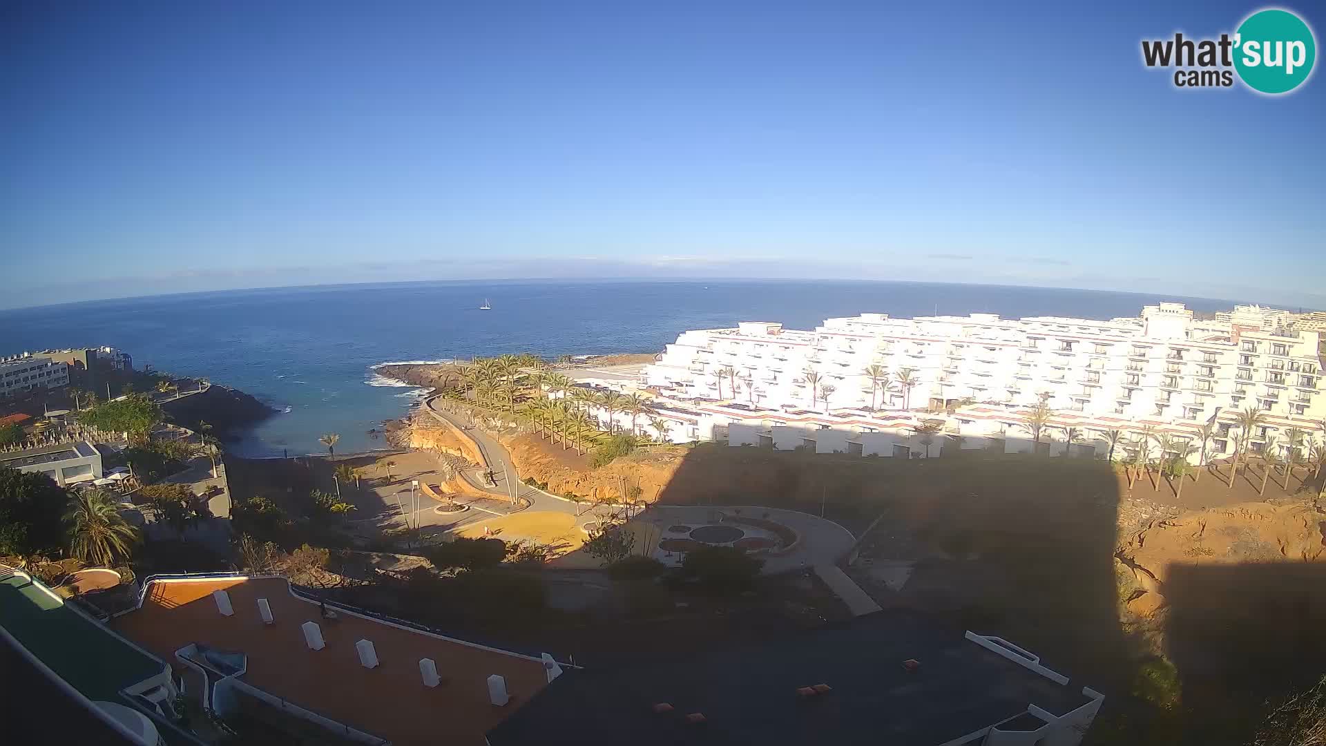 Spletna kamera v živo Las Galgas plaža – Playa Paraiso – otok La Gomera – Costa Adeje – Tenerife