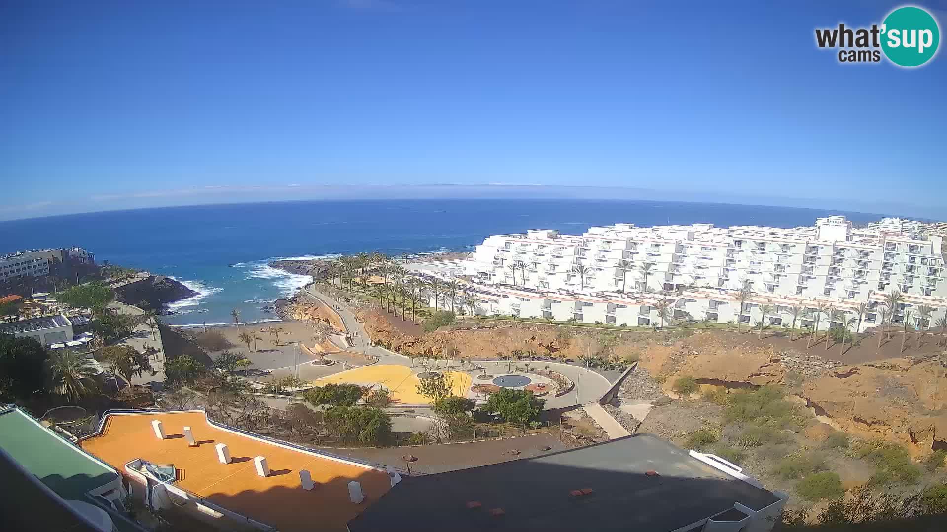 Webcam en vivo Playa de Las Galgas – Playa Paraíso – Isla de La Gomera – Costa Adeje – Tenerife