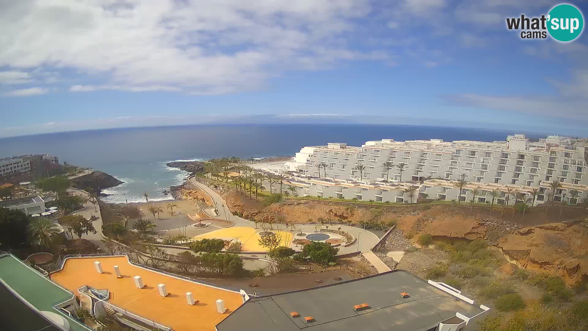 Live webcam Playa de Las Galgas – Playa Paraiso – La Gomera island – Adeje – Tenerife