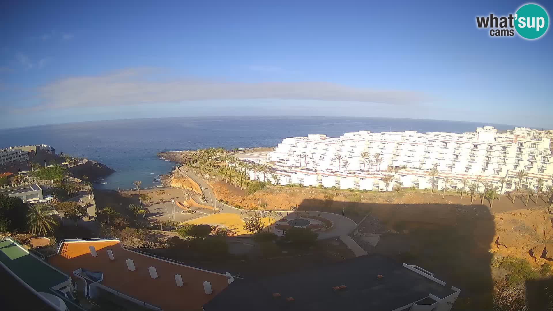 Live webcam Playa de Las Galgas – Playa Paraiso – La Gomera island – Adeje – Tenerife