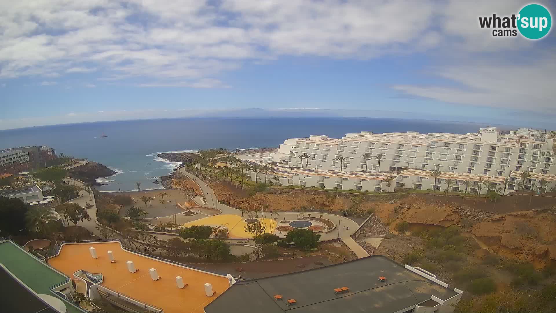 Webcam en vivo Playa de Las Galgas – Playa Paraíso – Isla de La Gomera – Costa Adeje – Tenerife