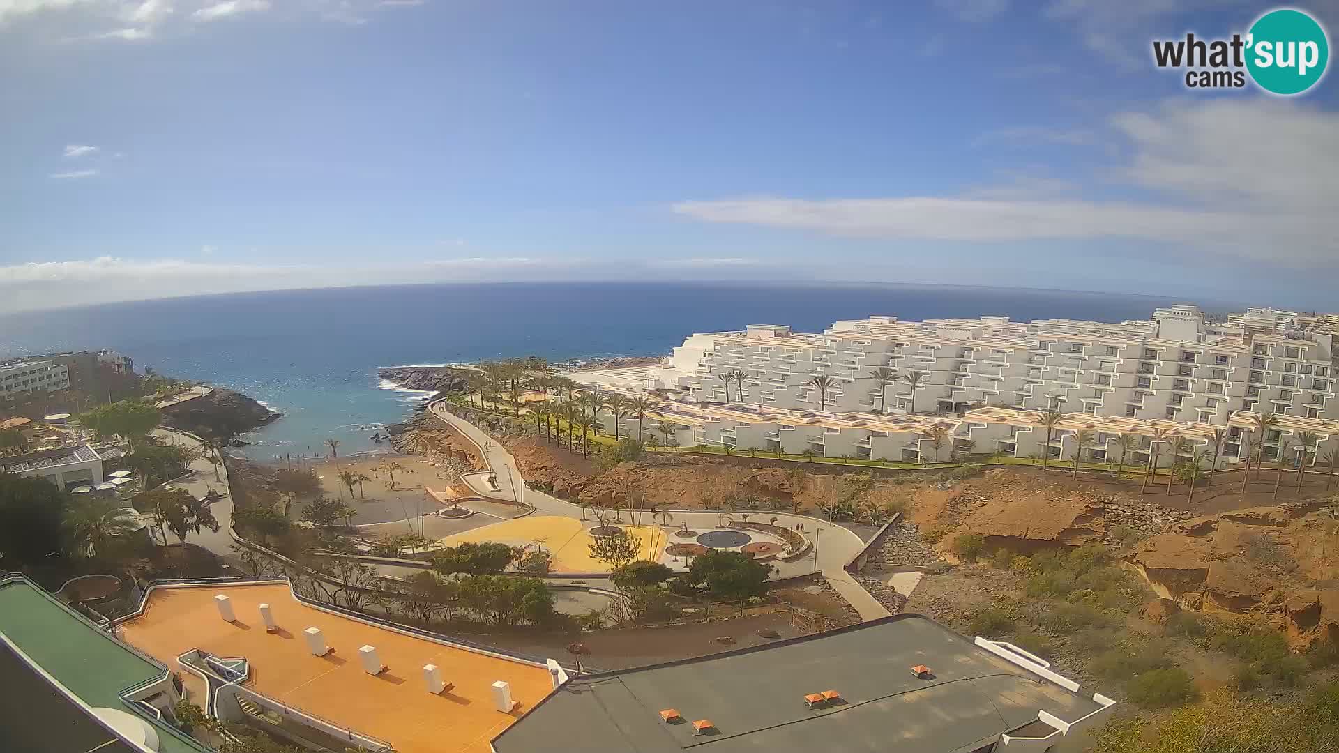 Live-Webcam Las Galgas Strand – Playa Paraiso – Insel La Gomera – Costa Adeje – Teneriffa