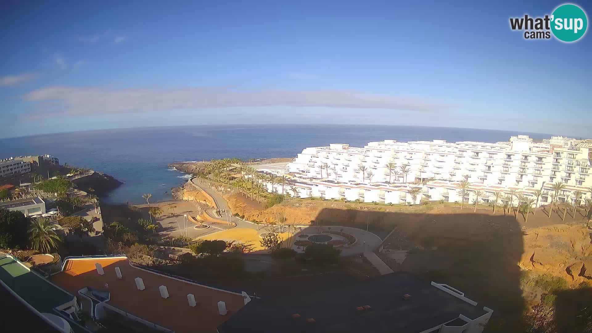 Spletna kamera v živo Las Galgas plaža – Playa Paraiso – otok La Gomera – Costa Adeje – Tenerife