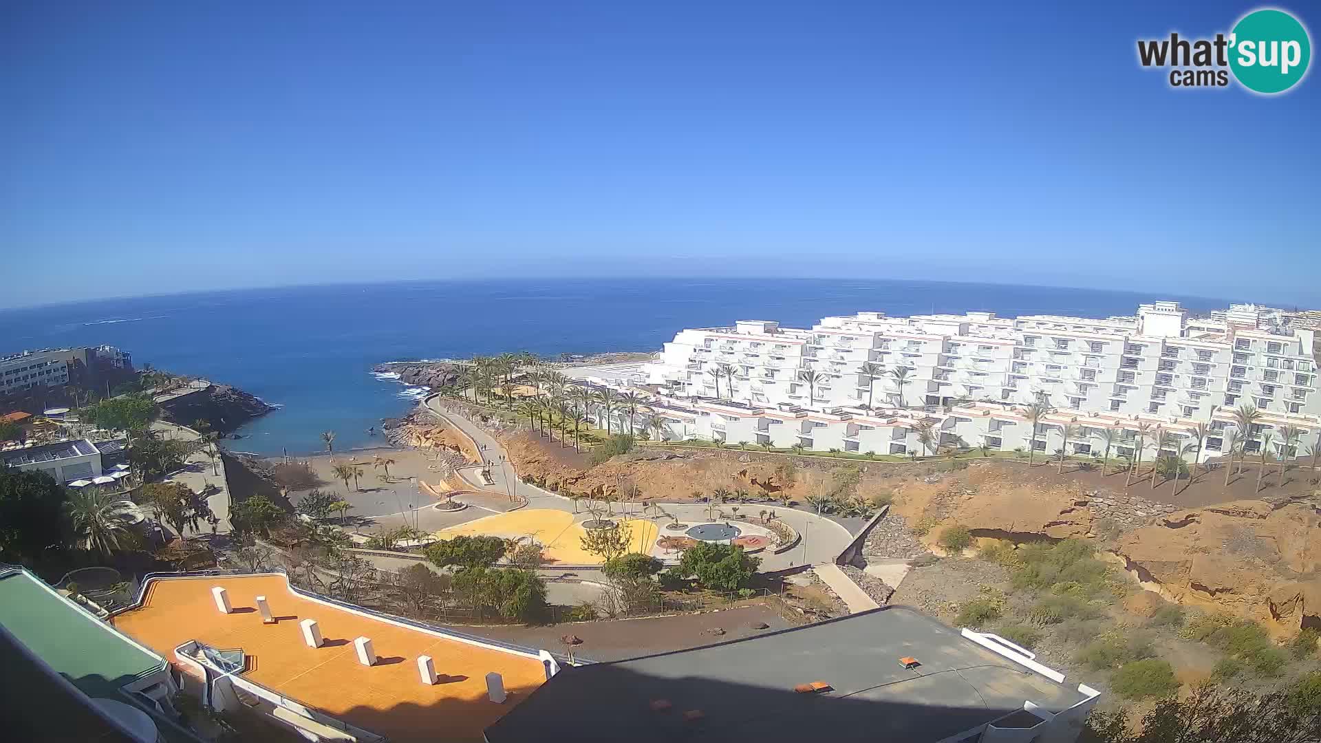 Live webcam Playa de Las Galgas – Playa Paraiso – La Gomera island – Adeje – Tenerife