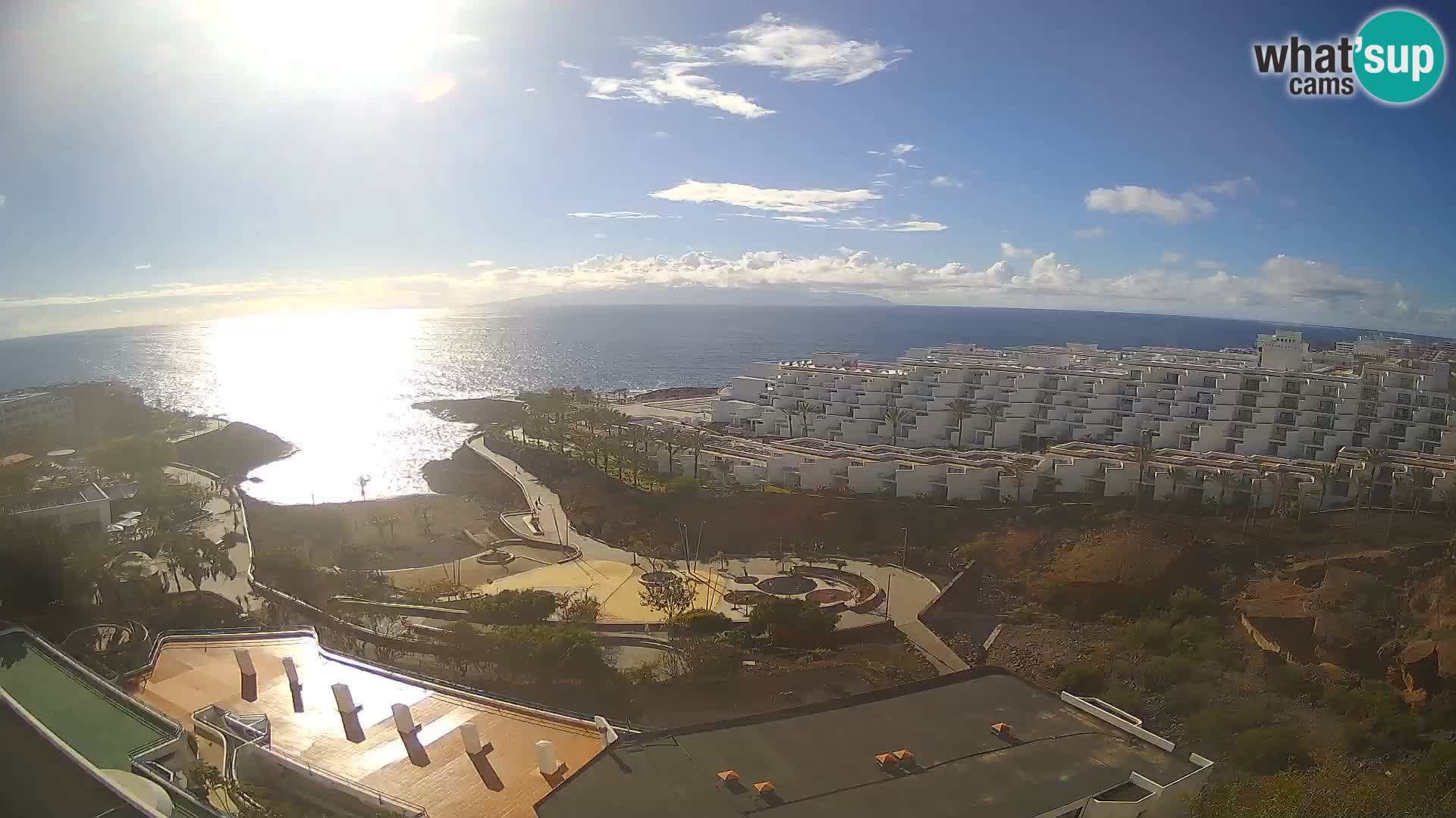 Spletna kamera v živo Las Galgas plaža – Playa Paraiso – otok La Gomera – Costa Adeje – Tenerife