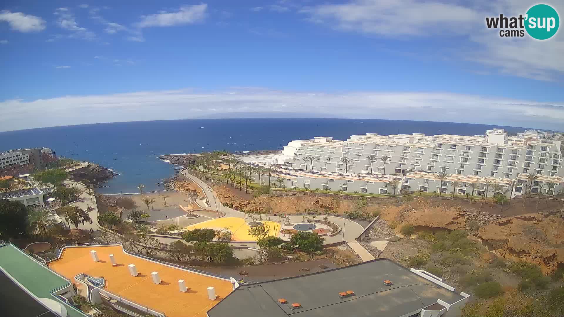 Live webcam Playa de Las Galgas – Playa Paraiso – La Gomera island – Adeje – Tenerife