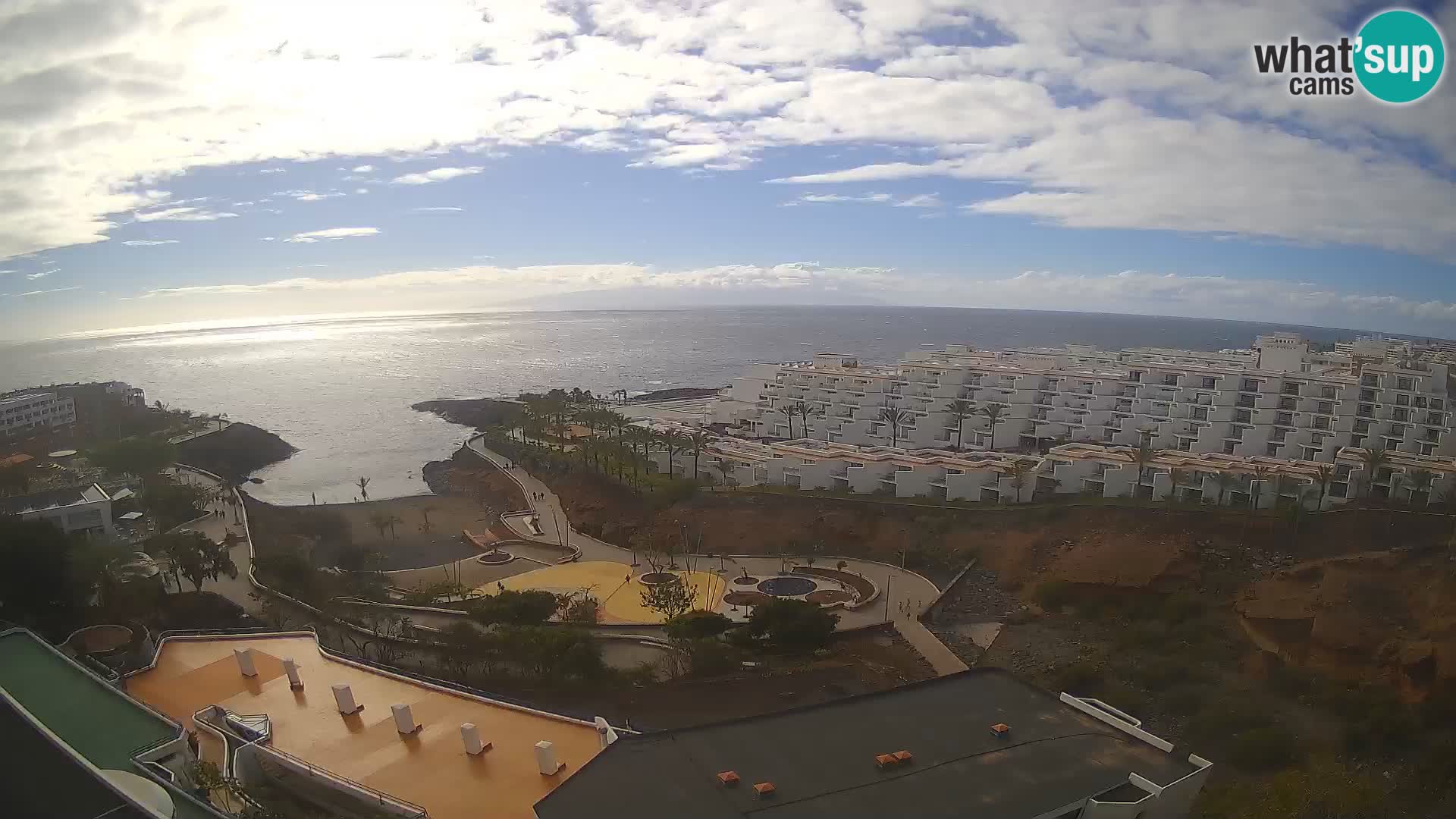 Live webcam Playa de Las Galgas – Playa Paraiso – La Gomera island – Adeje – Tenerife