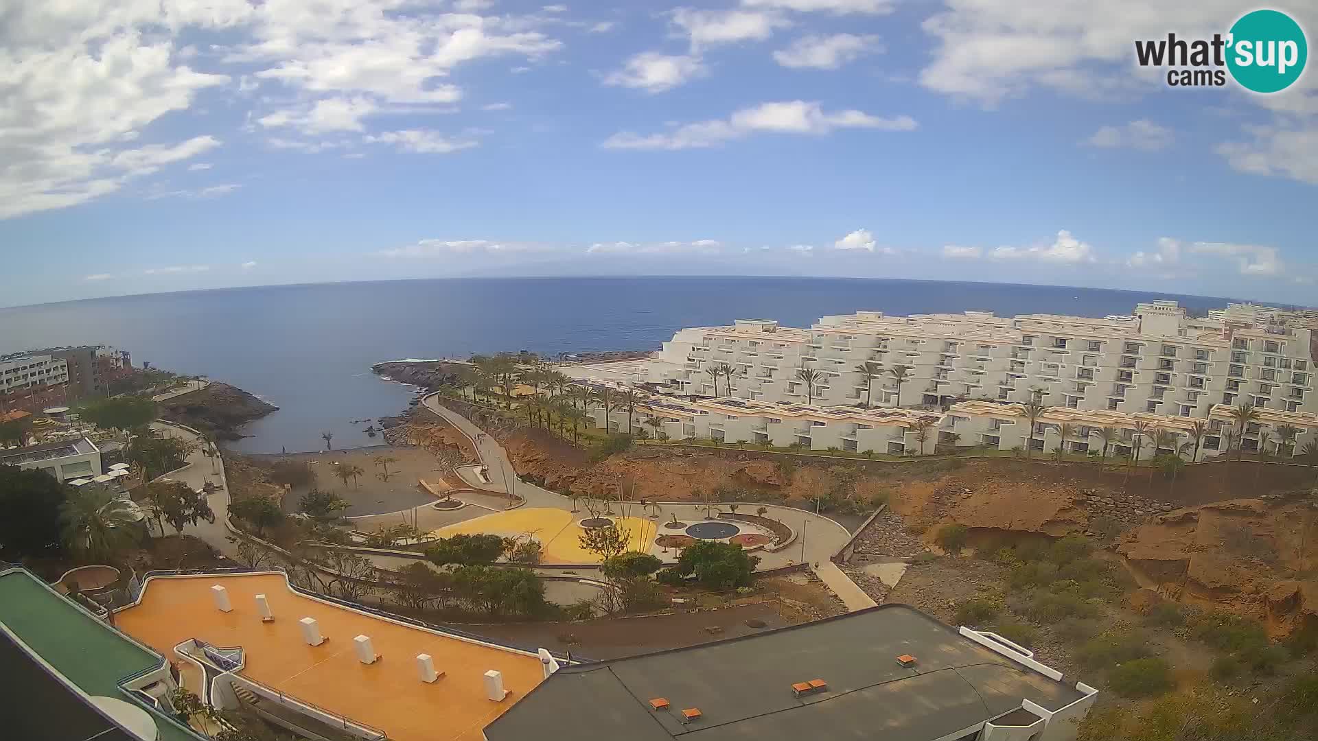 Spletna kamera v živo Las Galgas plaža – Playa Paraiso – otok La Gomera – Costa Adeje – Tenerife