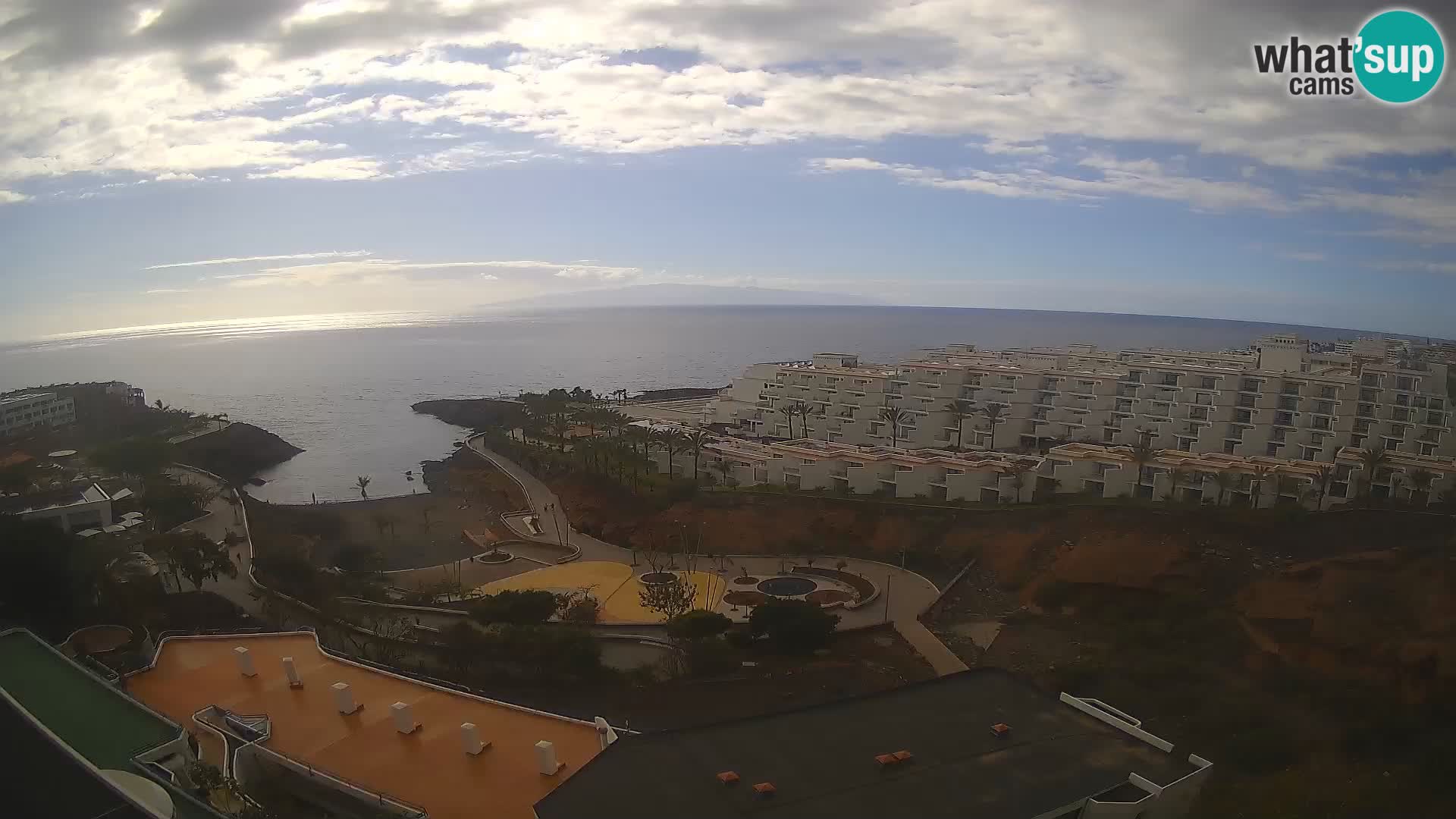 Live webcam Playa de Las Galgas – Playa Paraiso – La Gomera island – Adeje – Tenerife