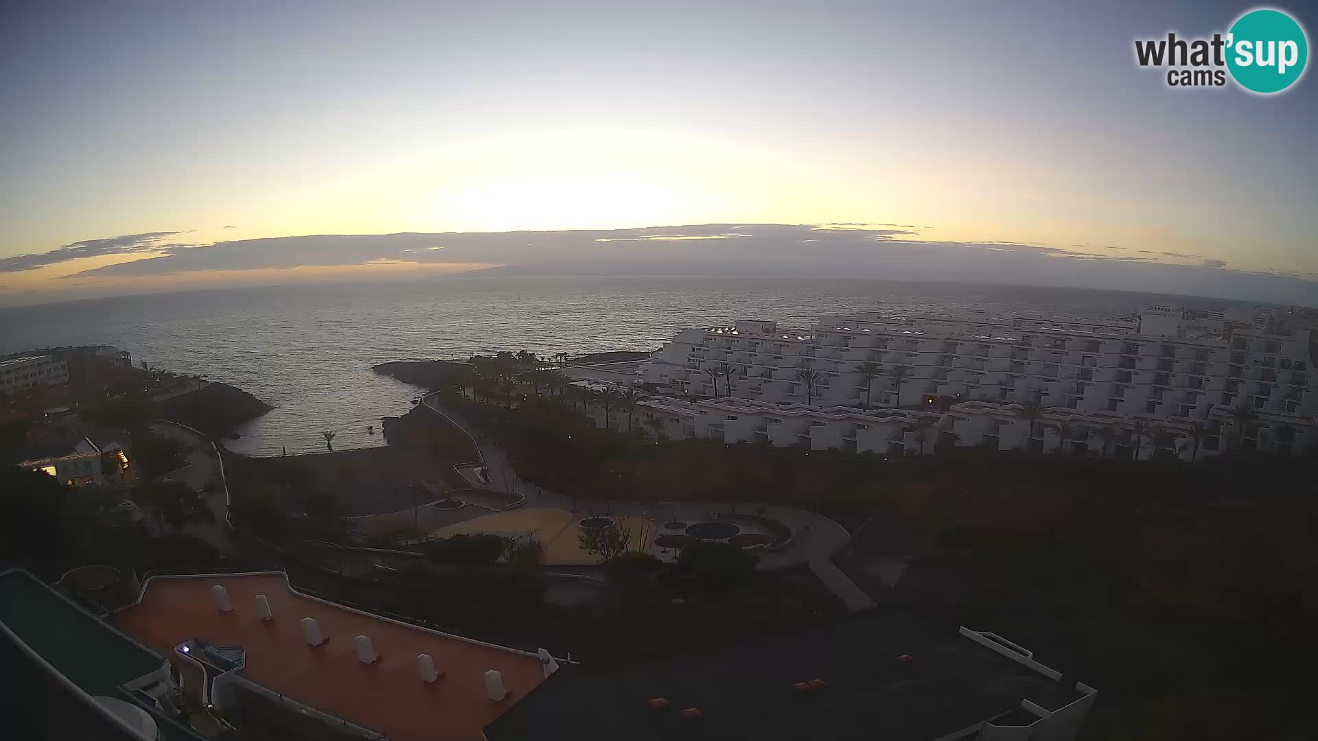 Live webcam Playa de Las Galgas – Playa Paraiso – La Gomera island – Adeje – Tenerife