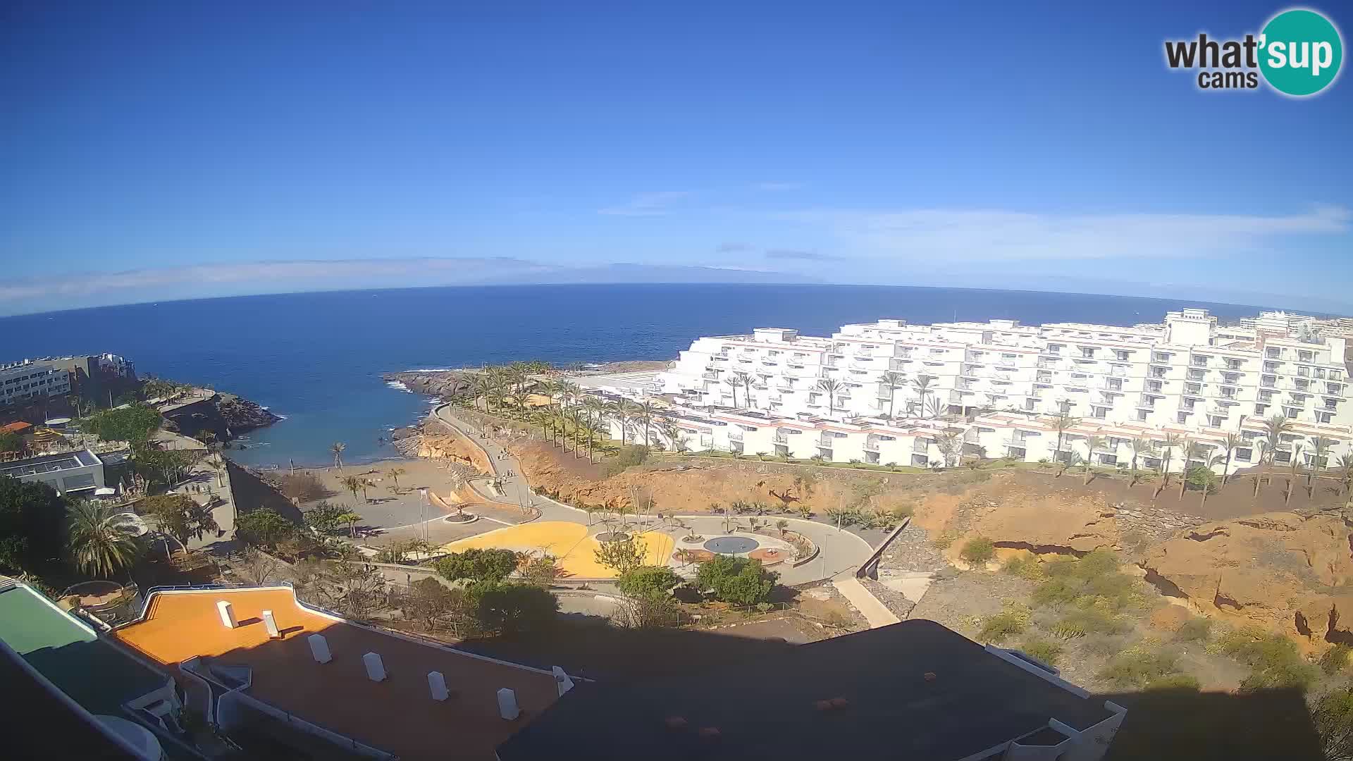 Web kamera uživo Playa de Las Galgas – Playa Paraiso – otok La Gomera – Costa Adeje – Tenerife