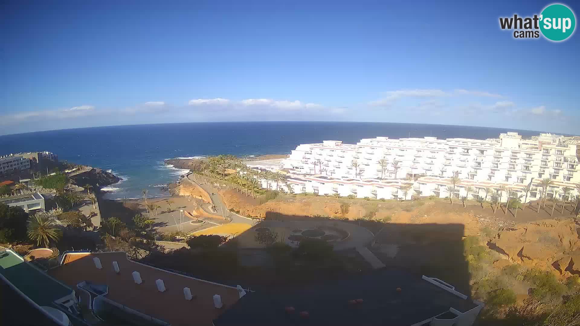 Spletna kamera v živo Las Galgas plaža – Playa Paraiso – otok La Gomera – Costa Adeje – Tenerife