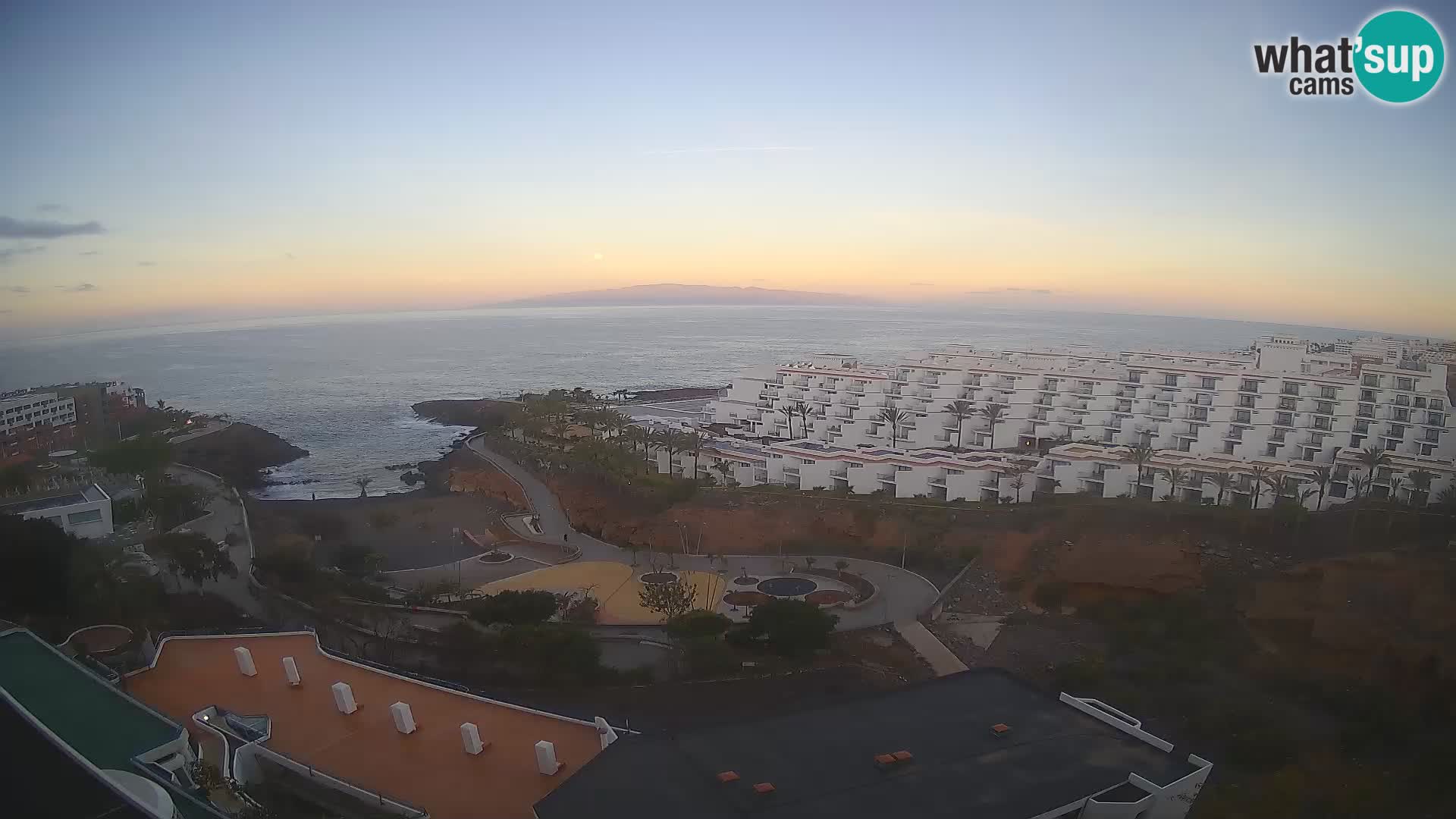 Live webcam Playa de Las Galgas – Playa Paraiso – La Gomera island – Adeje – Tenerife