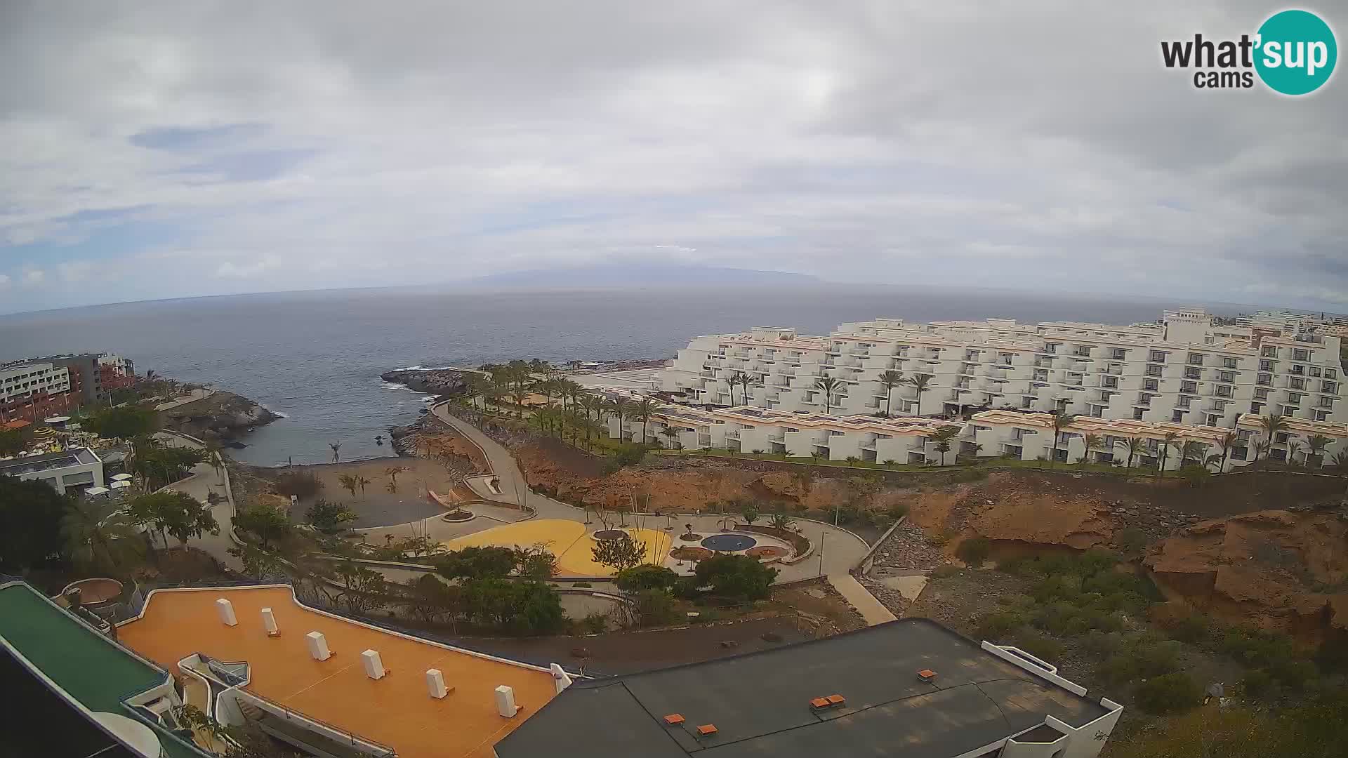 Live webcam Playa de Las Galgas – Playa Paraiso – La Gomera island – Adeje – Tenerife
