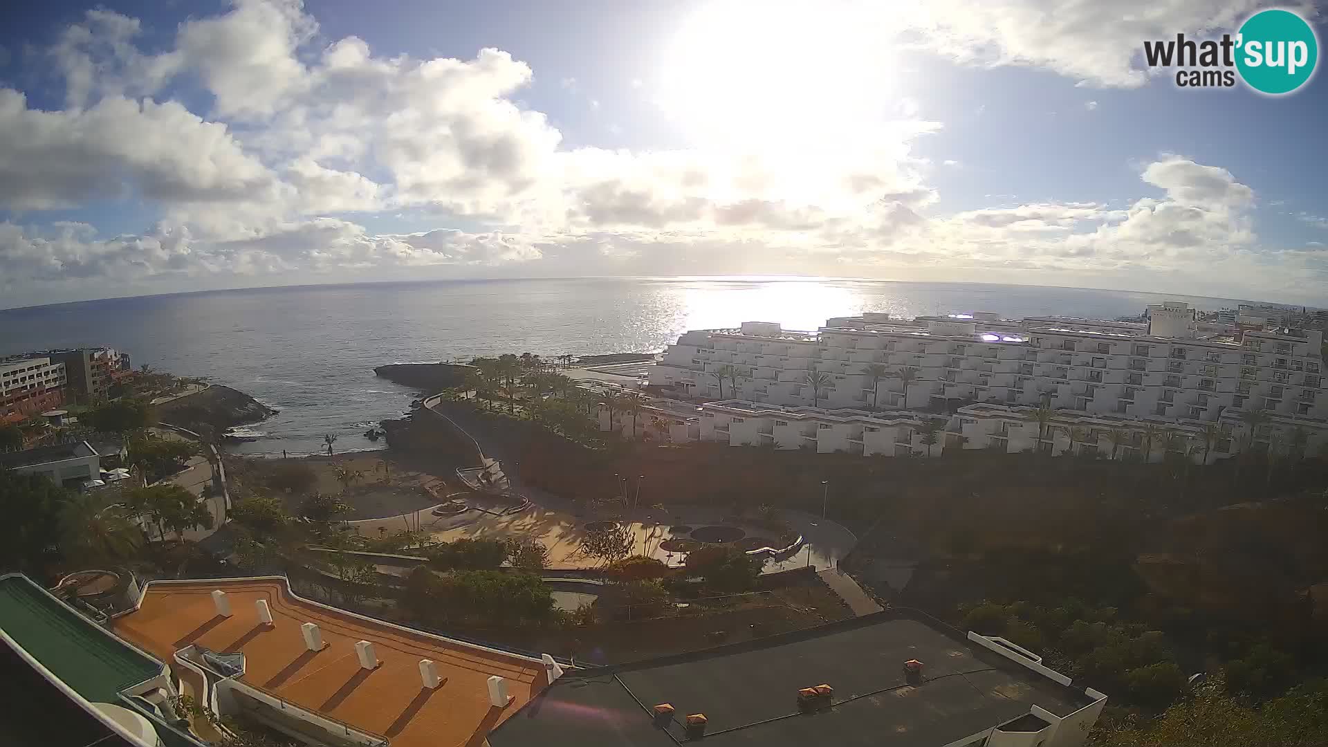 Live webcam Playa de Las Galgas – Playa Paraiso – La Gomera island – Adeje – Tenerife