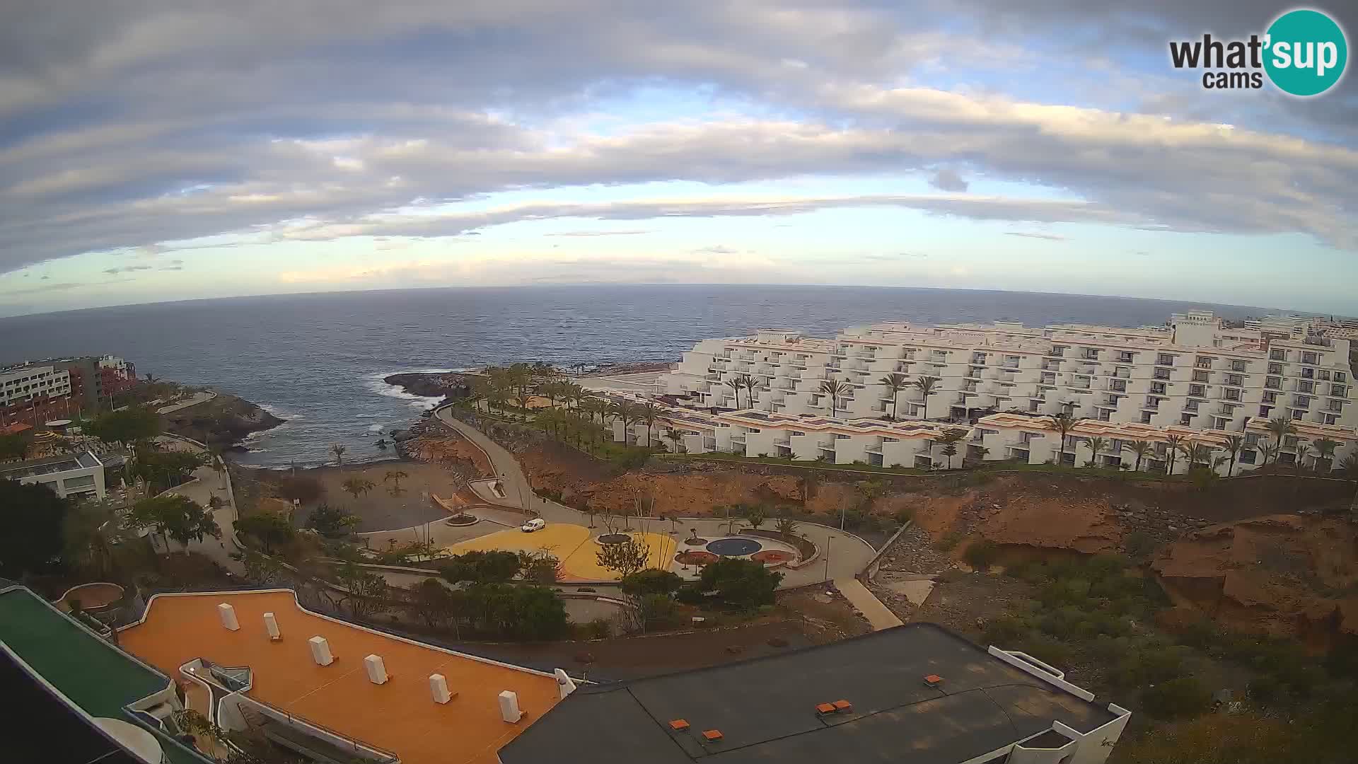 Live webcam Playa de Las Galgas – Playa Paraiso – La Gomera island – Adeje – Tenerife
