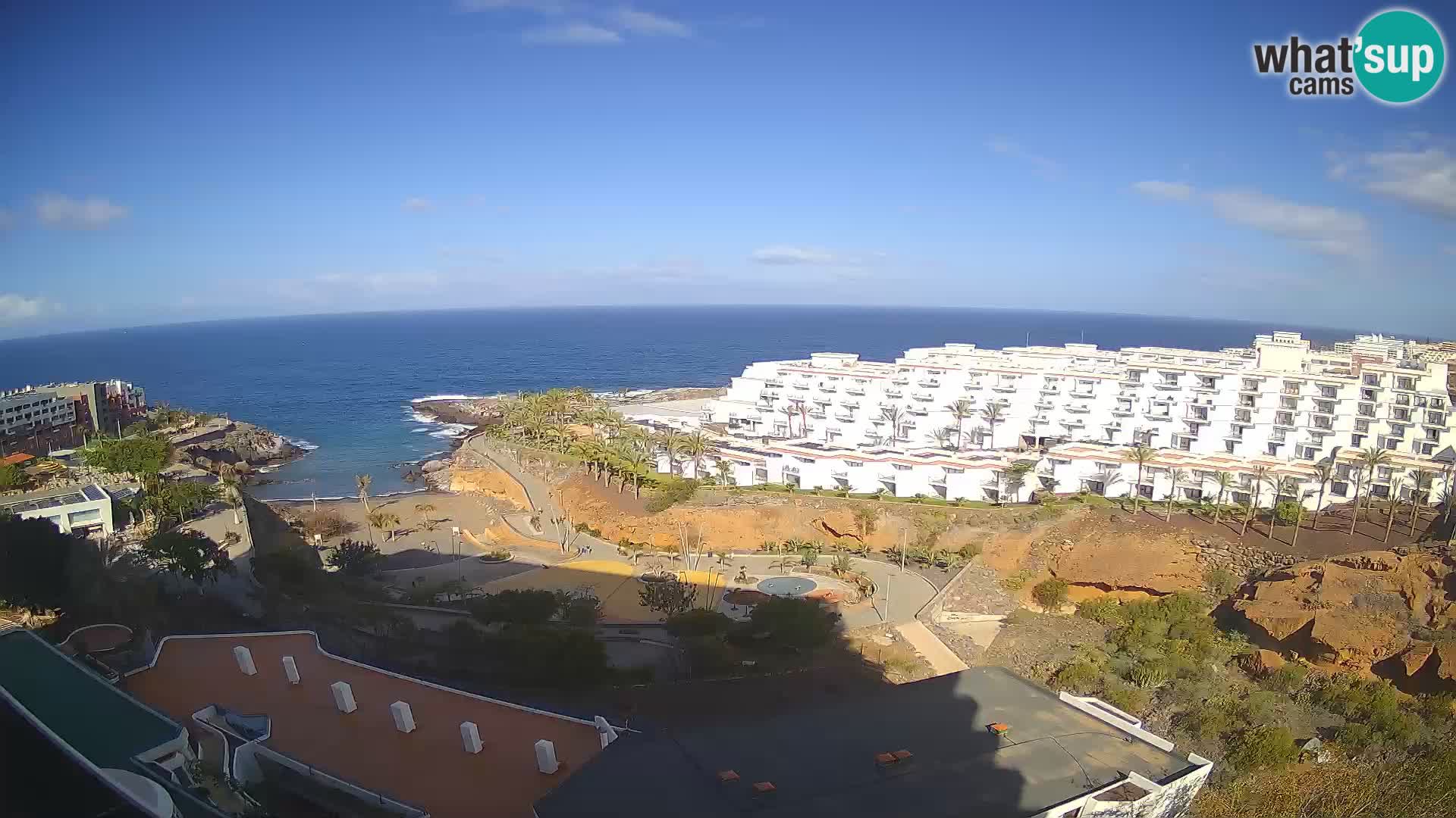 Live webcam Playa de Las Galgas – Playa Paraiso – La Gomera island – Adeje – Tenerife