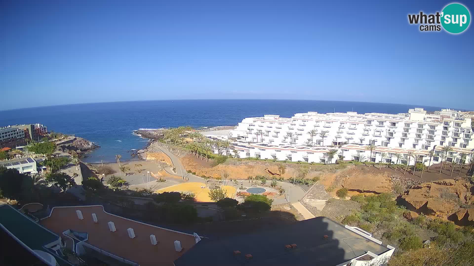 Spletna kamera v živo Las Galgas plaža – Playa Paraiso – otok La Gomera – Costa Adeje – Tenerife