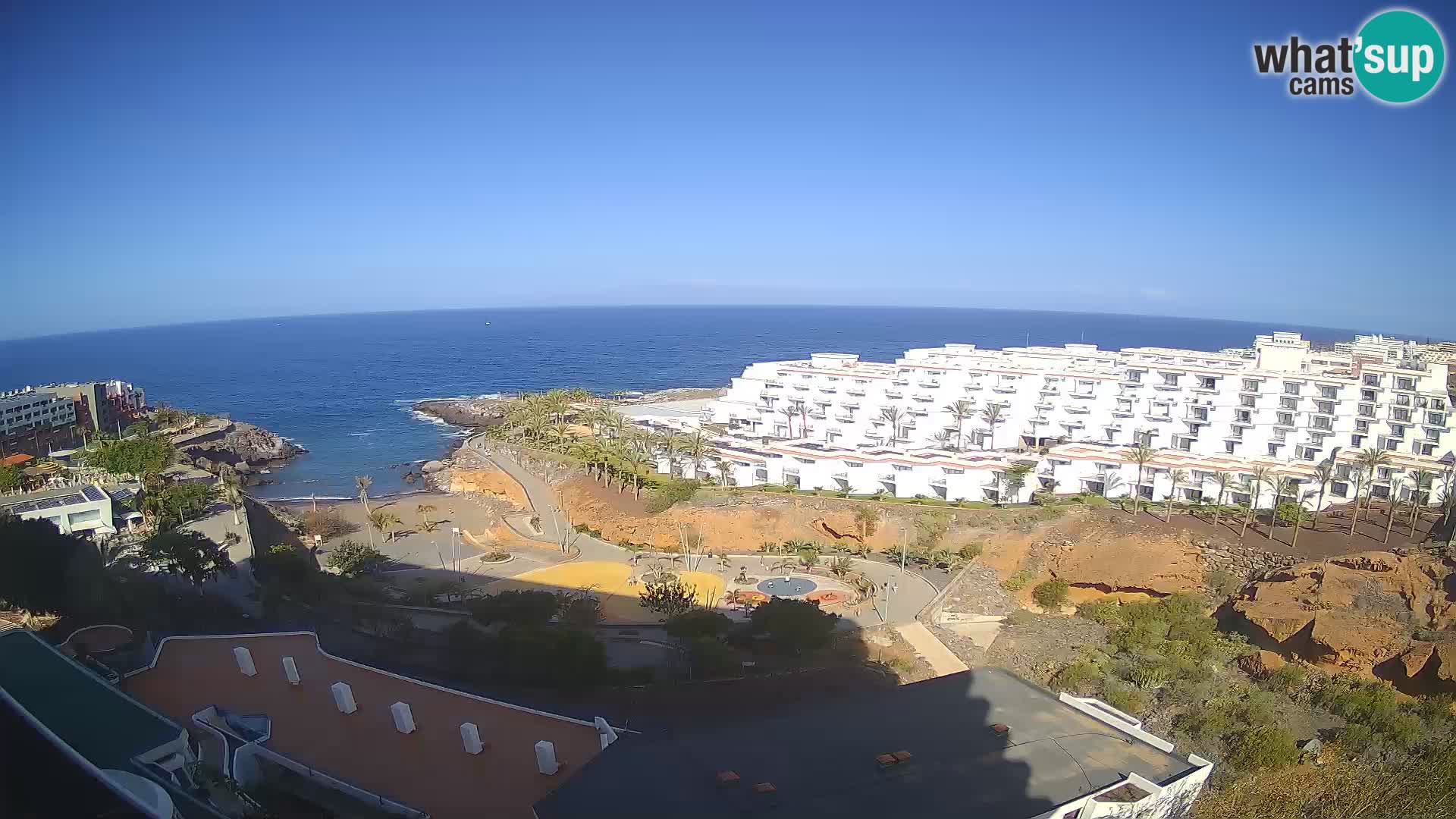 Live webcam Playa de Las Galgas – Playa Paraiso – La Gomera island – Adeje – Tenerife