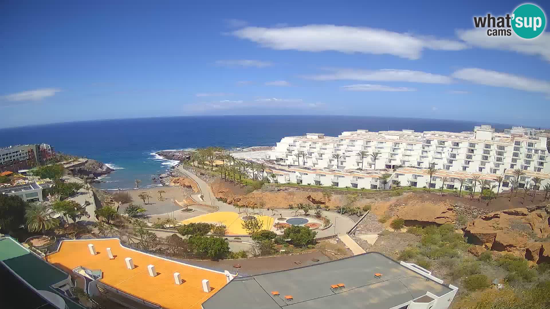 Spletna kamera v živo Las Galgas plaža – Playa Paraiso – otok La Gomera – Costa Adeje – Tenerife