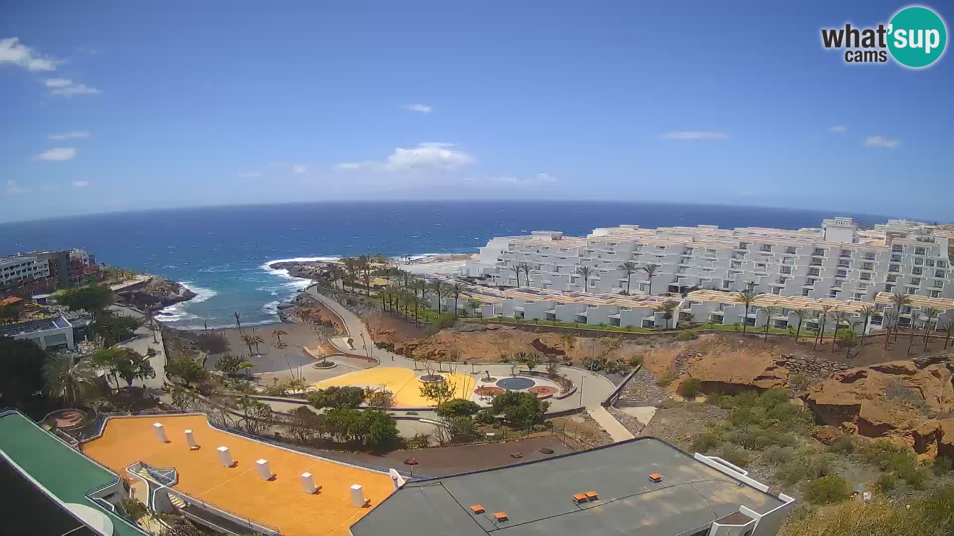 Live webcam Playa de Las Galgas – Playa Paraiso – La Gomera island – Adeje – Tenerife